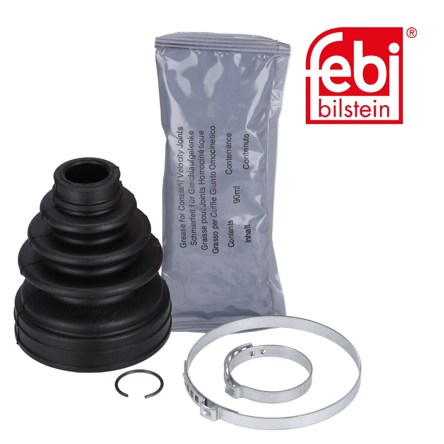 Febi Drive Shaft Bellow Kit transmission sided Rubber 29571