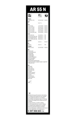 Bosch Aerotwin Wiper Blade 550mm — AR55N fits Citroën Relay I 1994-2002