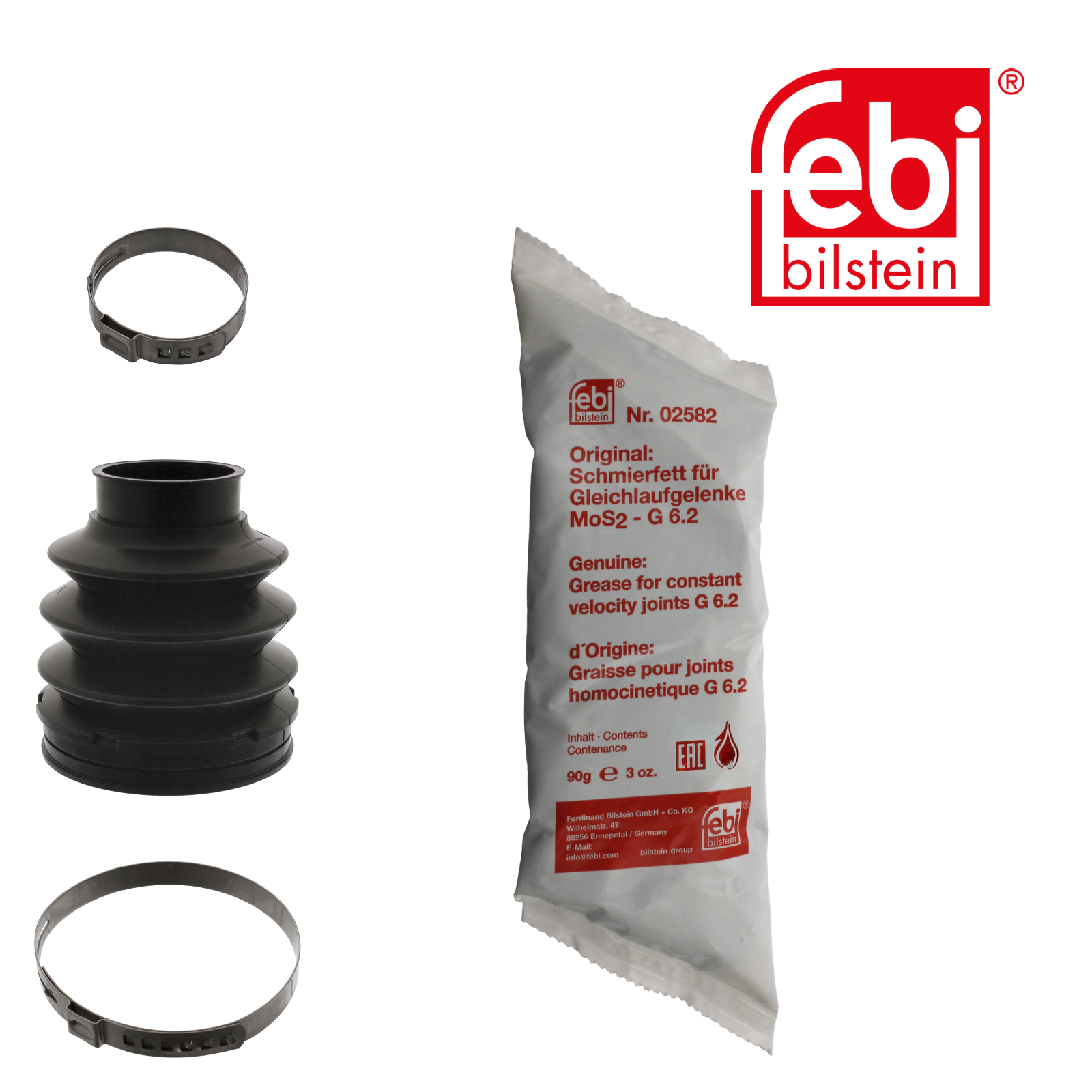 Febi Drive Shaft Bellow Kit Wheel Side Thermoplast 49889