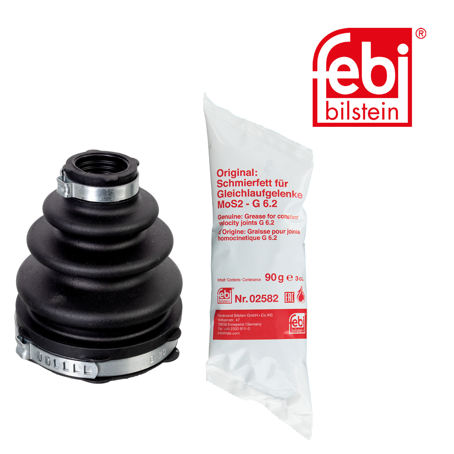 Febi Drive Shaft Bellow Kit Front Right NBR (nitrile butadiene 175488