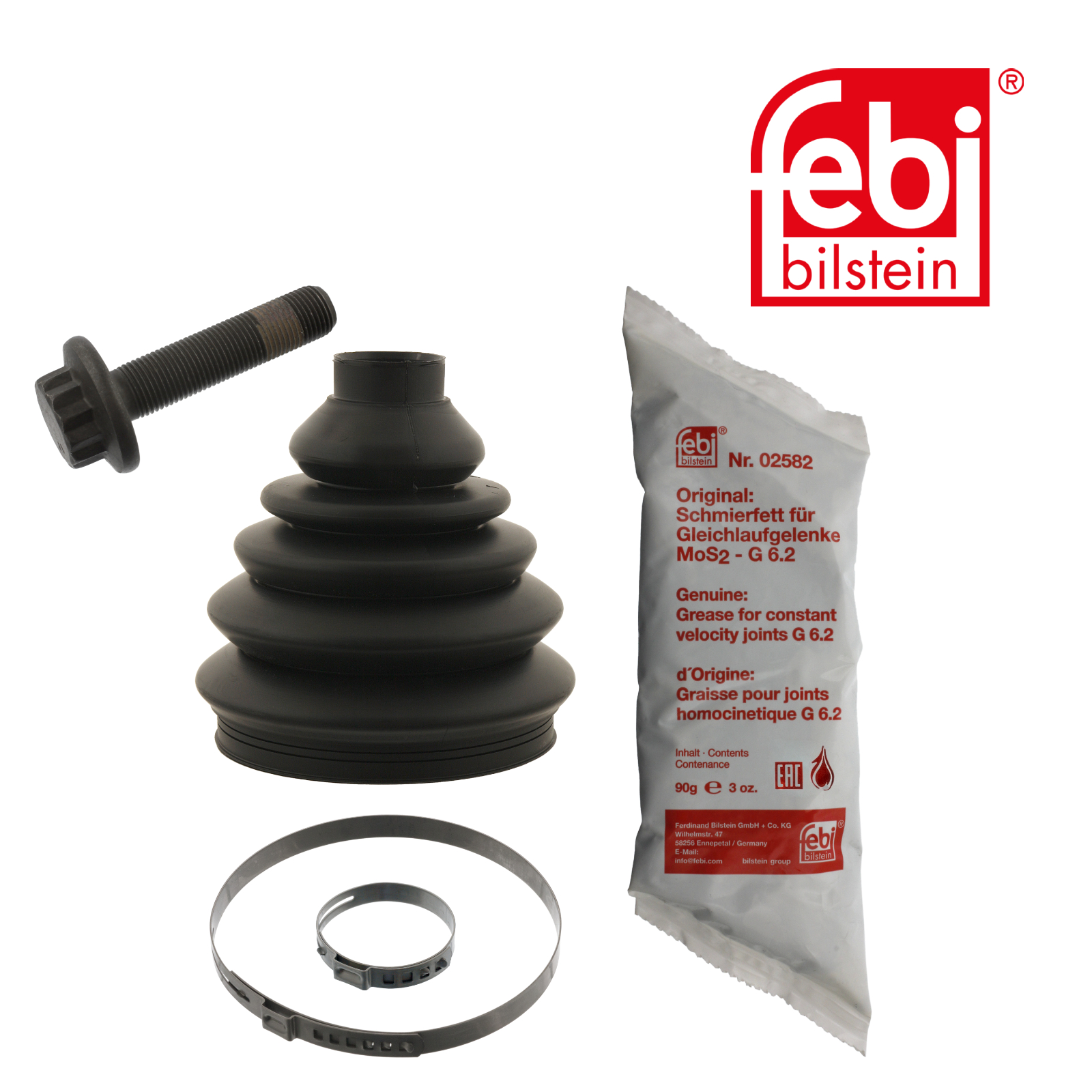 Febi Drive Shaft Bellow Kit Front Thermoplast 49070