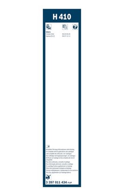 Bosch Conventional Wiper Blade 400mm — H410 fits Honda Insight 2009-2013 1.3