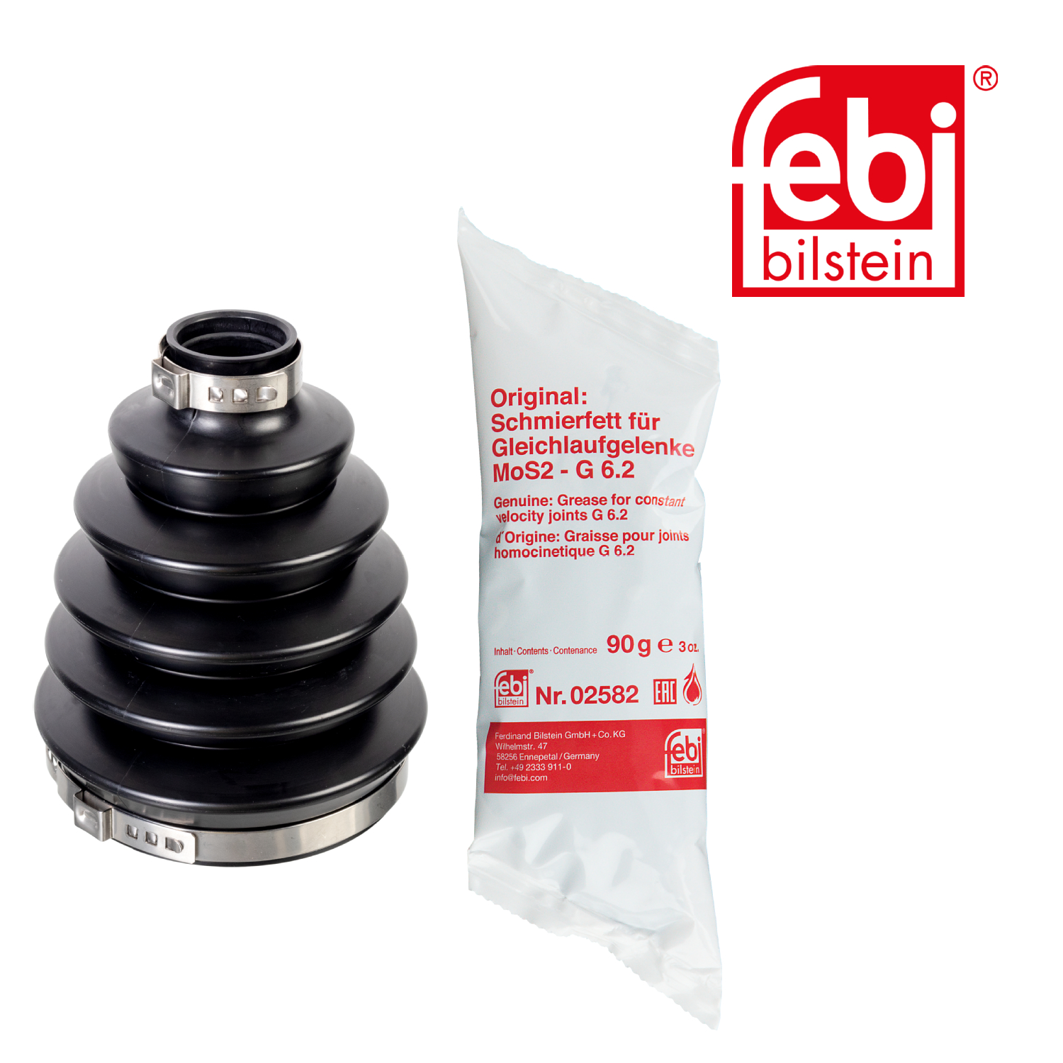 Febi Drive Shaft Bellow Kit Front Thermoplast 176313