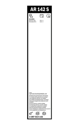 Bosch Aerotwin Front Wiper Blade Set 475mm + 450mm — AR14 fits Abarth 124 Spider