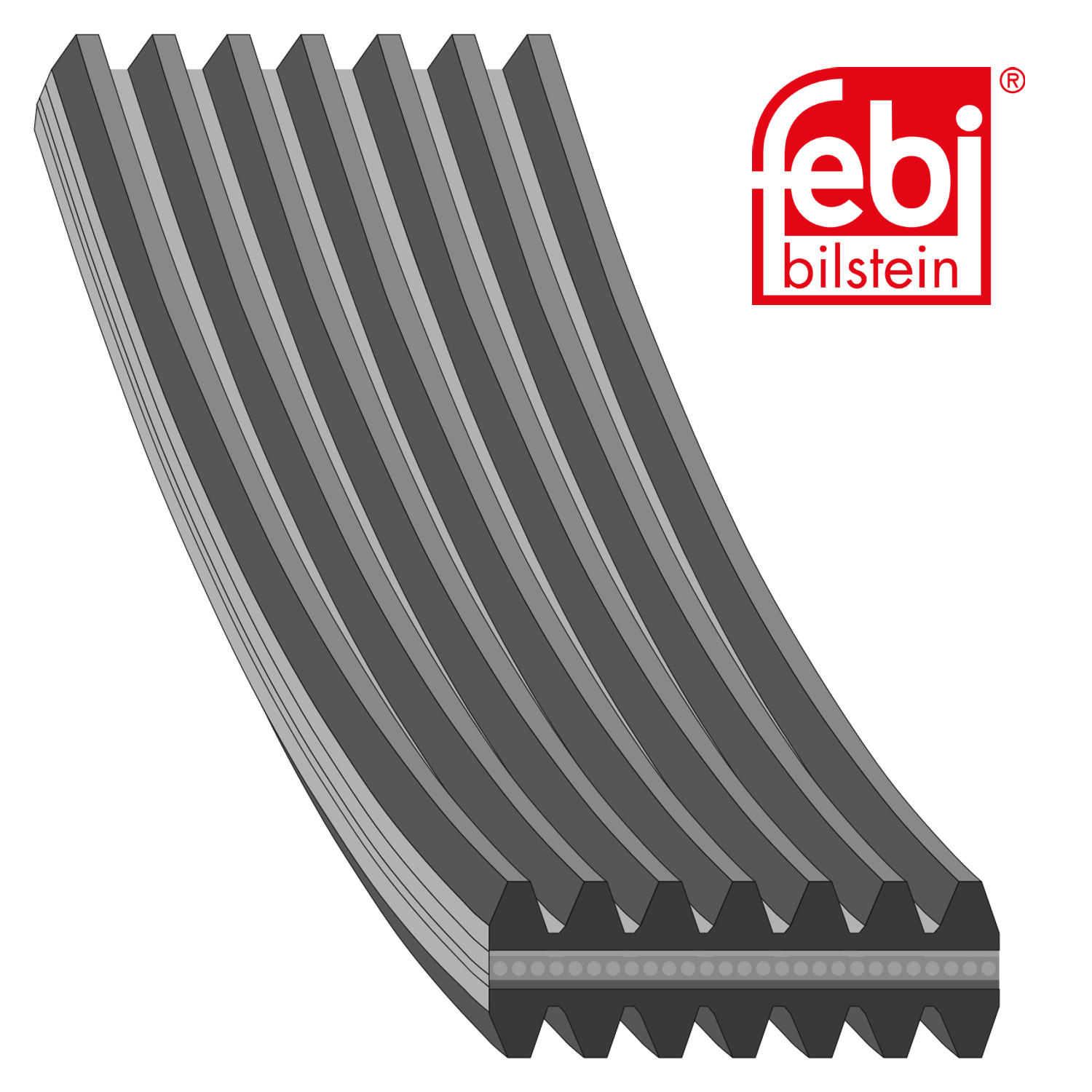 Febi Multi V-Ribbed Drive Belt 34464