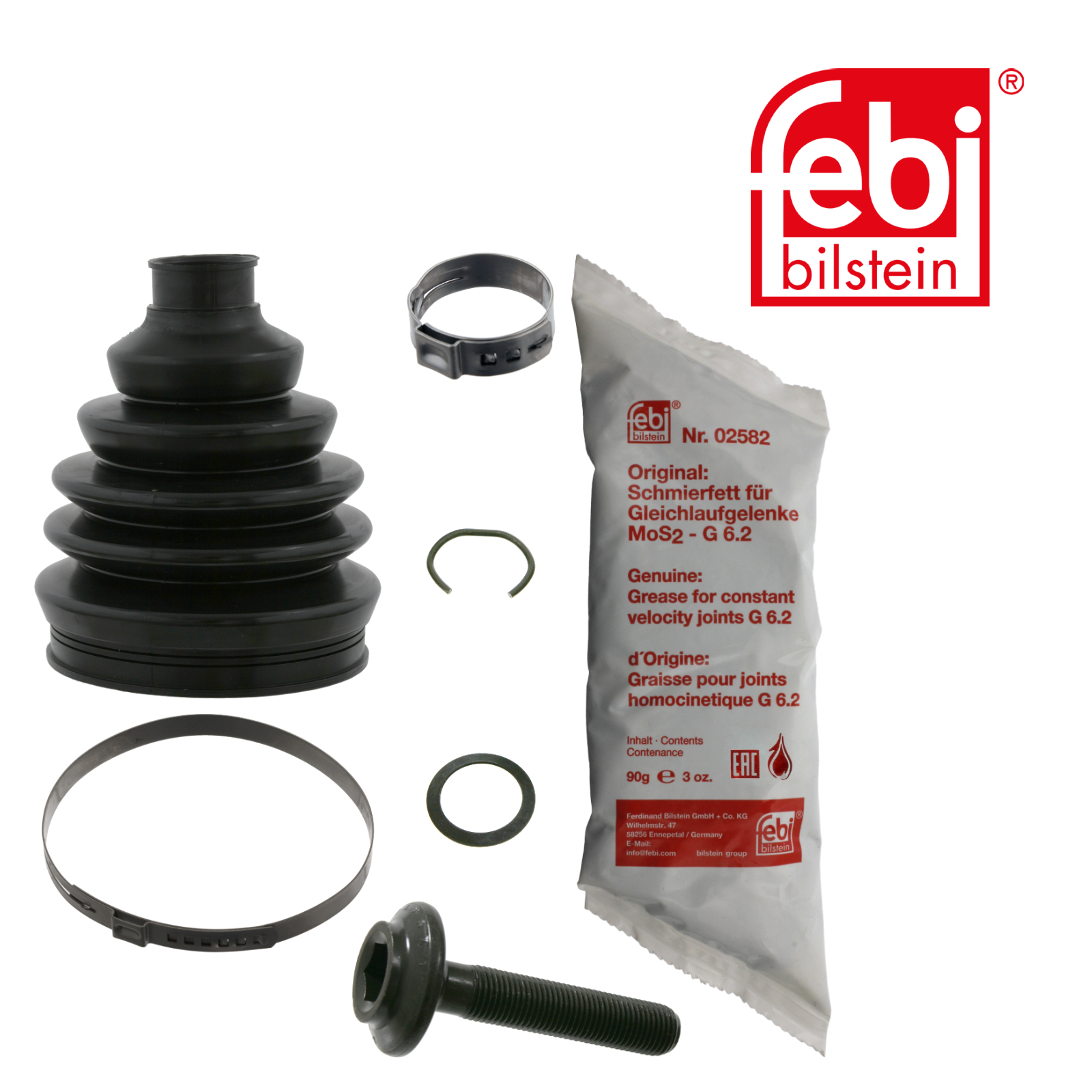 Febi Drive Shaft Bellow Kit Wheel Side Thermoplast 15842