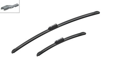 Bosch Aerotwin Wiper Blade Set 600mm + 340mm — A300S fits Abarth 500 2008 on 1.4
