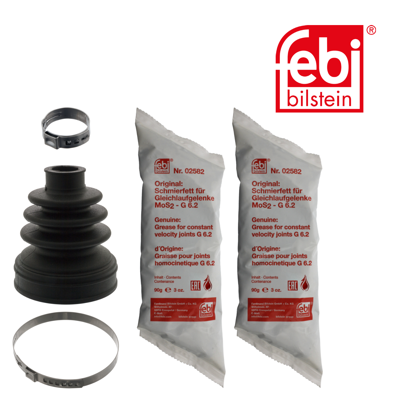 Febi Drive Shaft Bellow Kit Front Right Rubber 100199