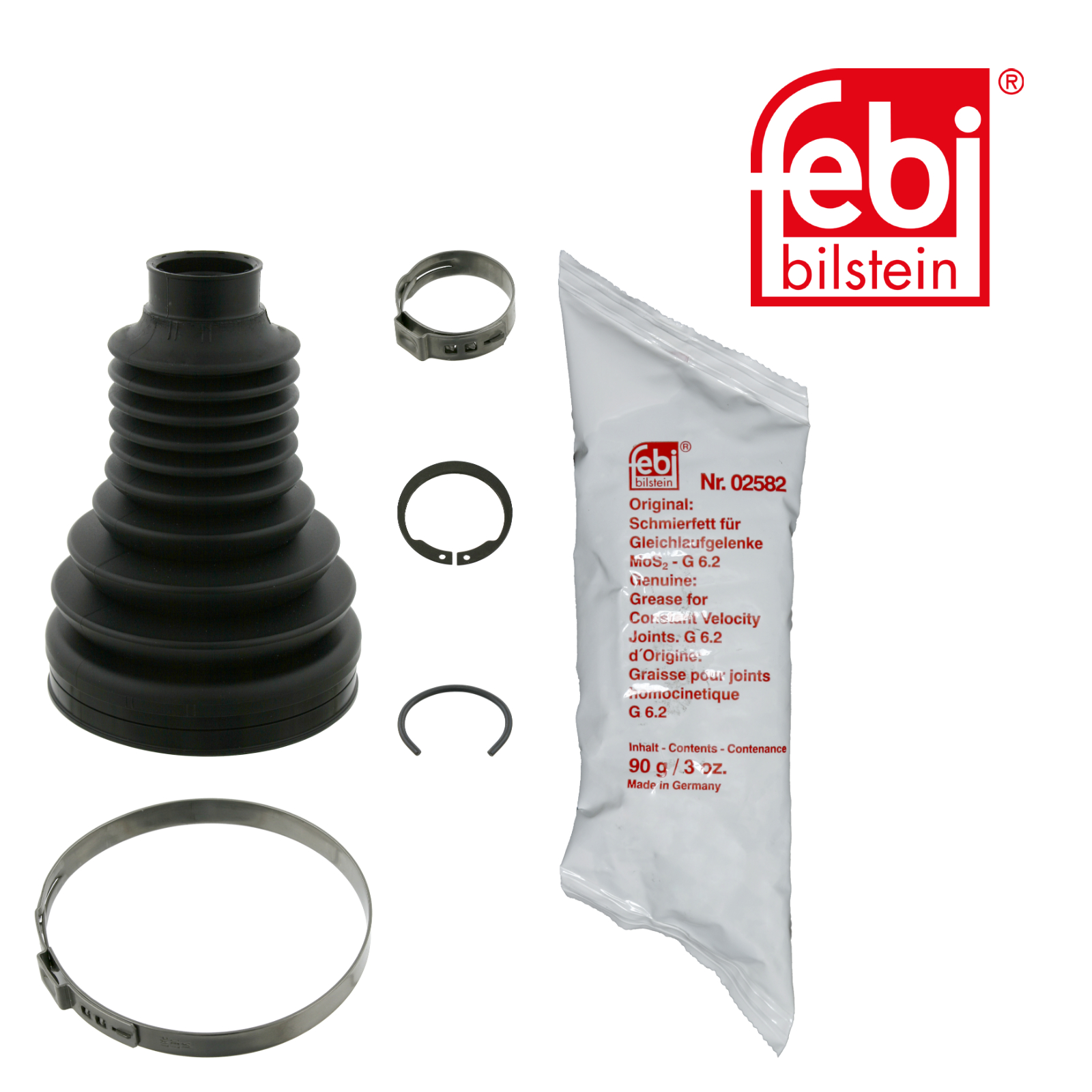 Febi Drive Shaft Bellow Kit transmission sided Thermopla 27102