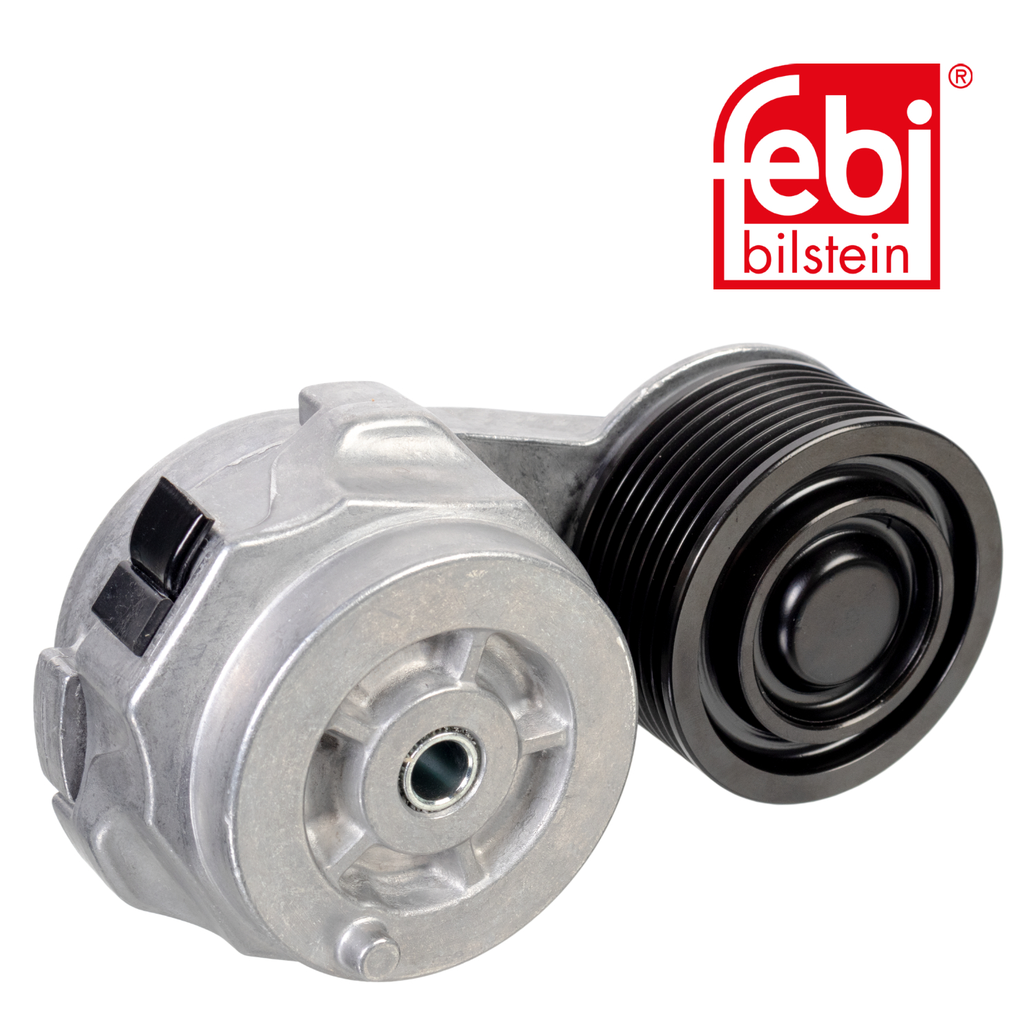 Febi V-Ribbed Belt Tensioner Pulley 74mm OD Wide Metal 176027