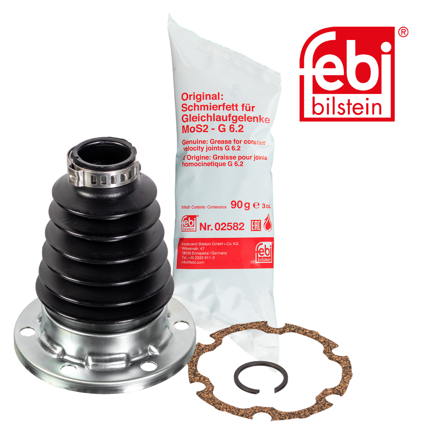 Febi Drive Shaft Bellow Kit Front Right Thermoplastic polyester ela 180510