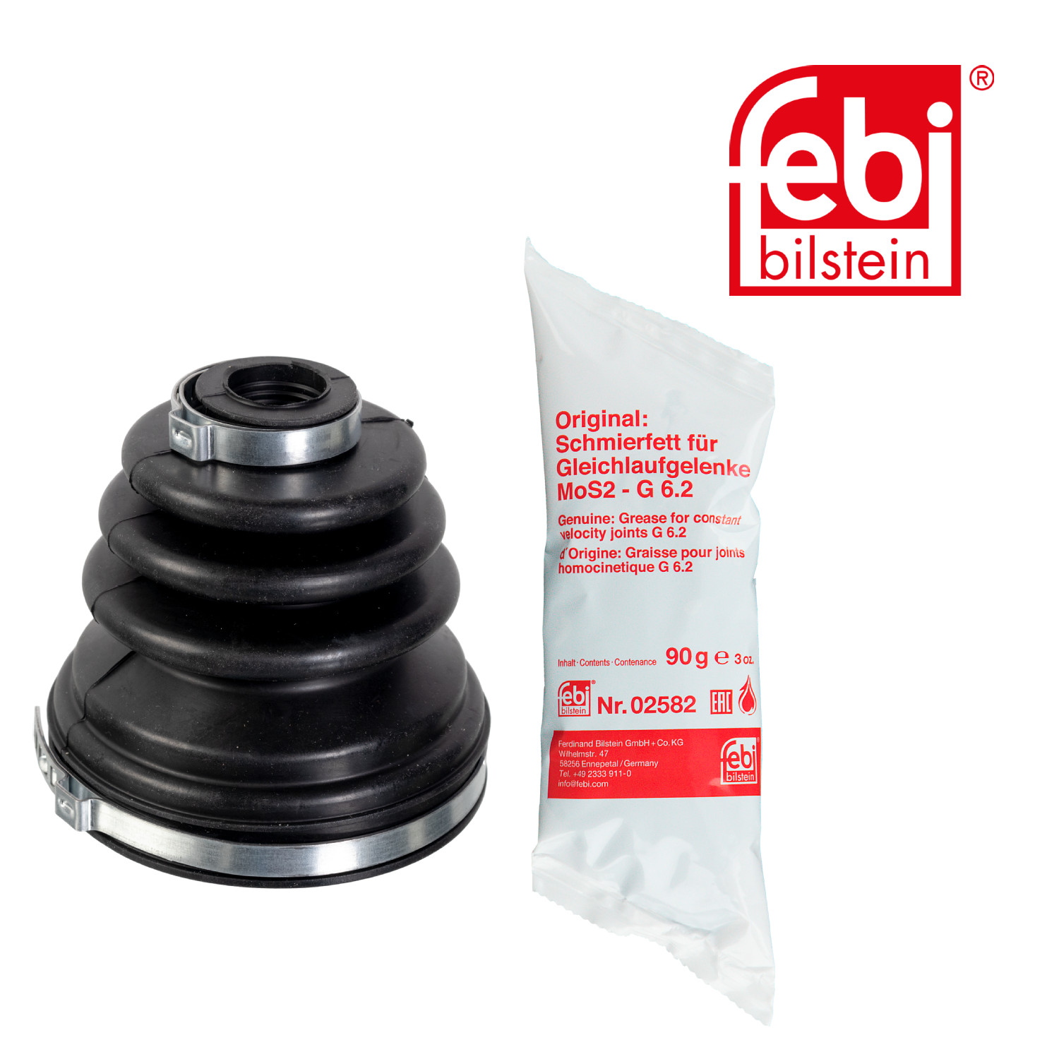 Febi Drive Shaft Bellow Kit Front Thermoplastic polyester elasto 179770