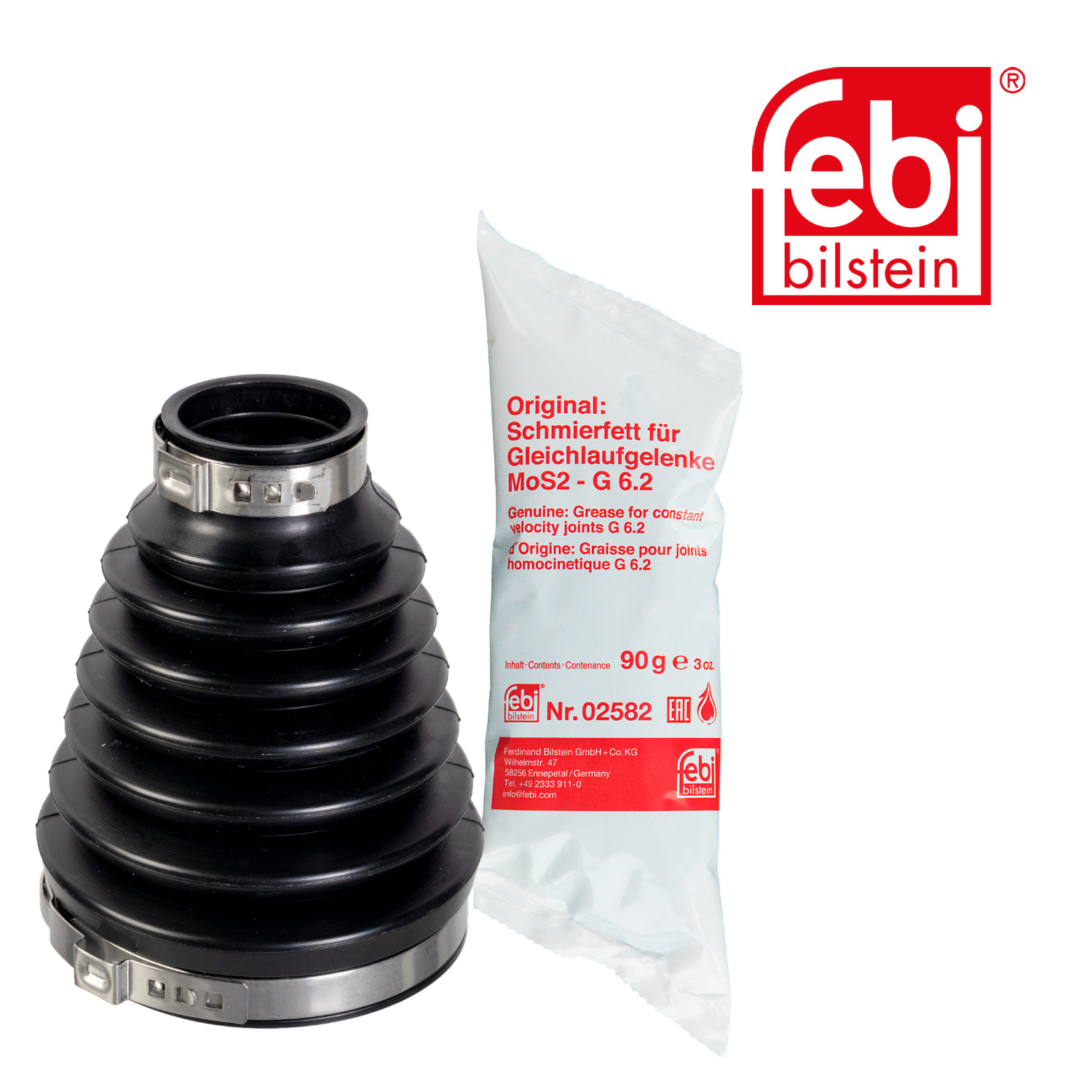 Febi Drive Shaft Bellow Kit Front Left Thermoplastic 179827