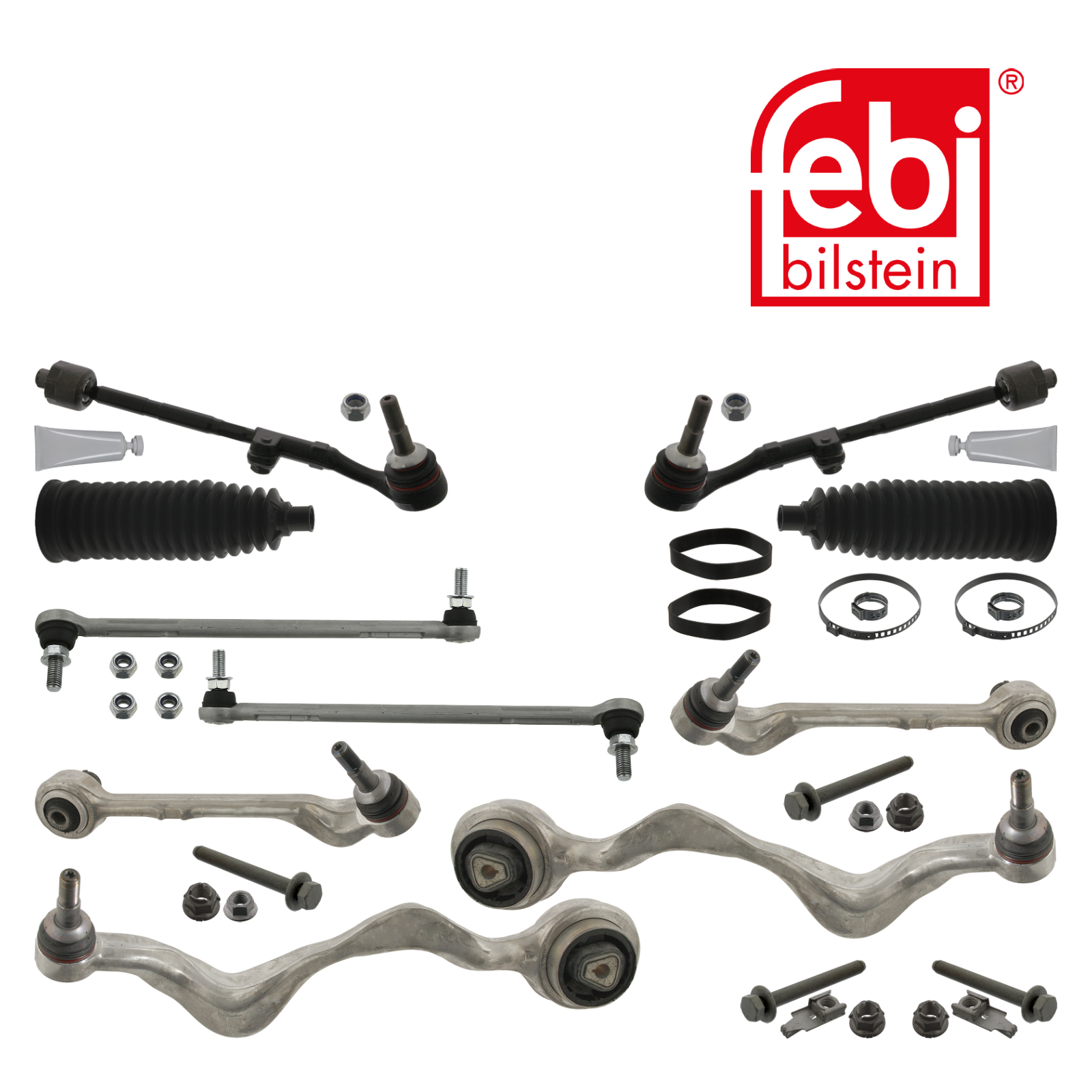 Febi Wheel Suspension Control/Trailing Arm Kit Front Right Aluminium 46280