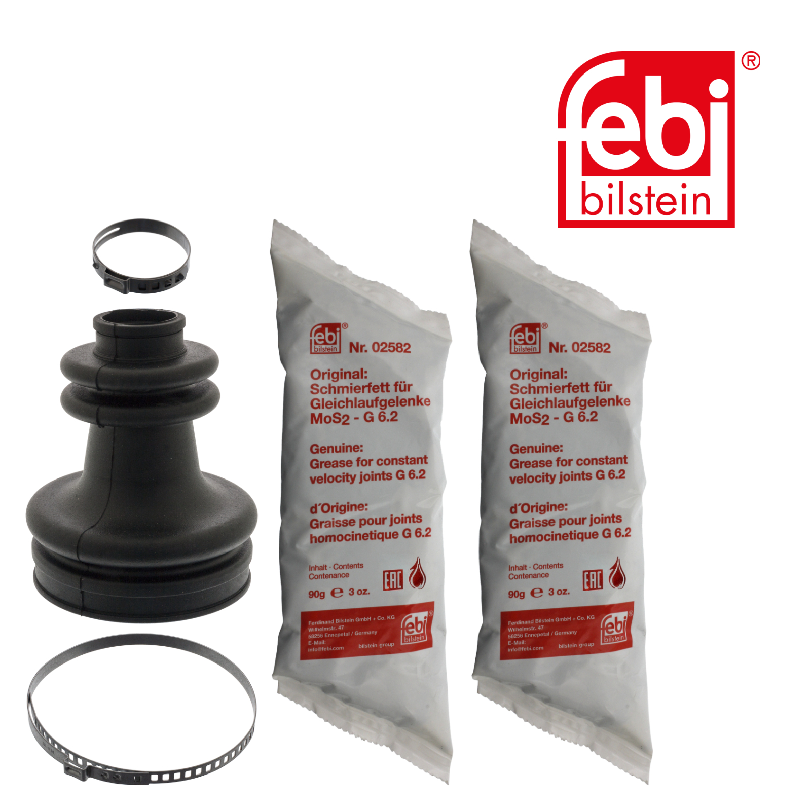 Febi Drive Shaft Bellow Kit Front Right Rubber 100414