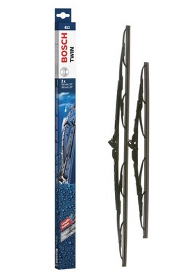 Bosch Eco Front Wiper Blade Set 600mm + 400mm — 612 fits Chevrolet Captiva