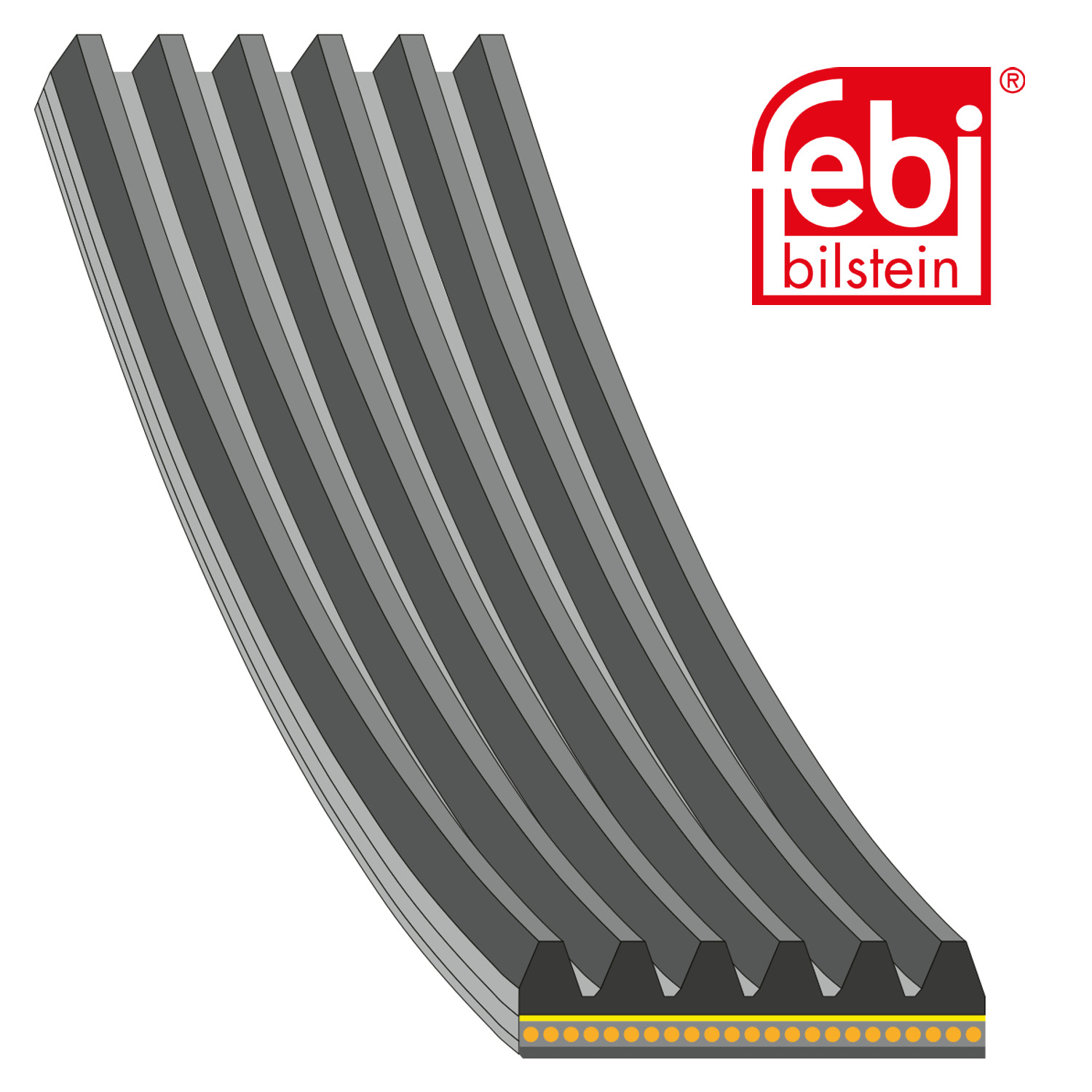 Febi Multi V-Ribbed Drive Belt 179843
