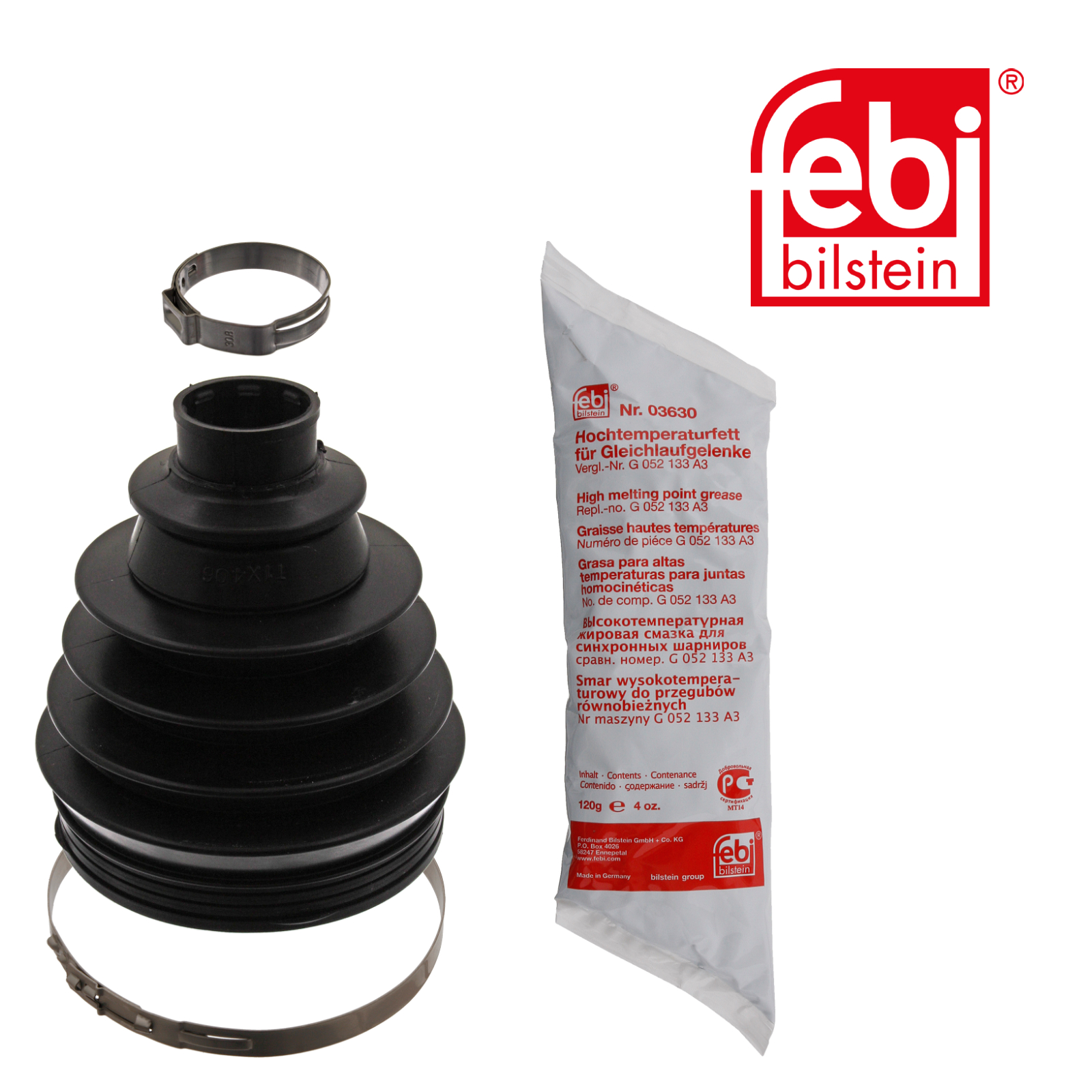 Febi Drive Shaft Bellow Kit Wheel Side Thermoplast 38539
