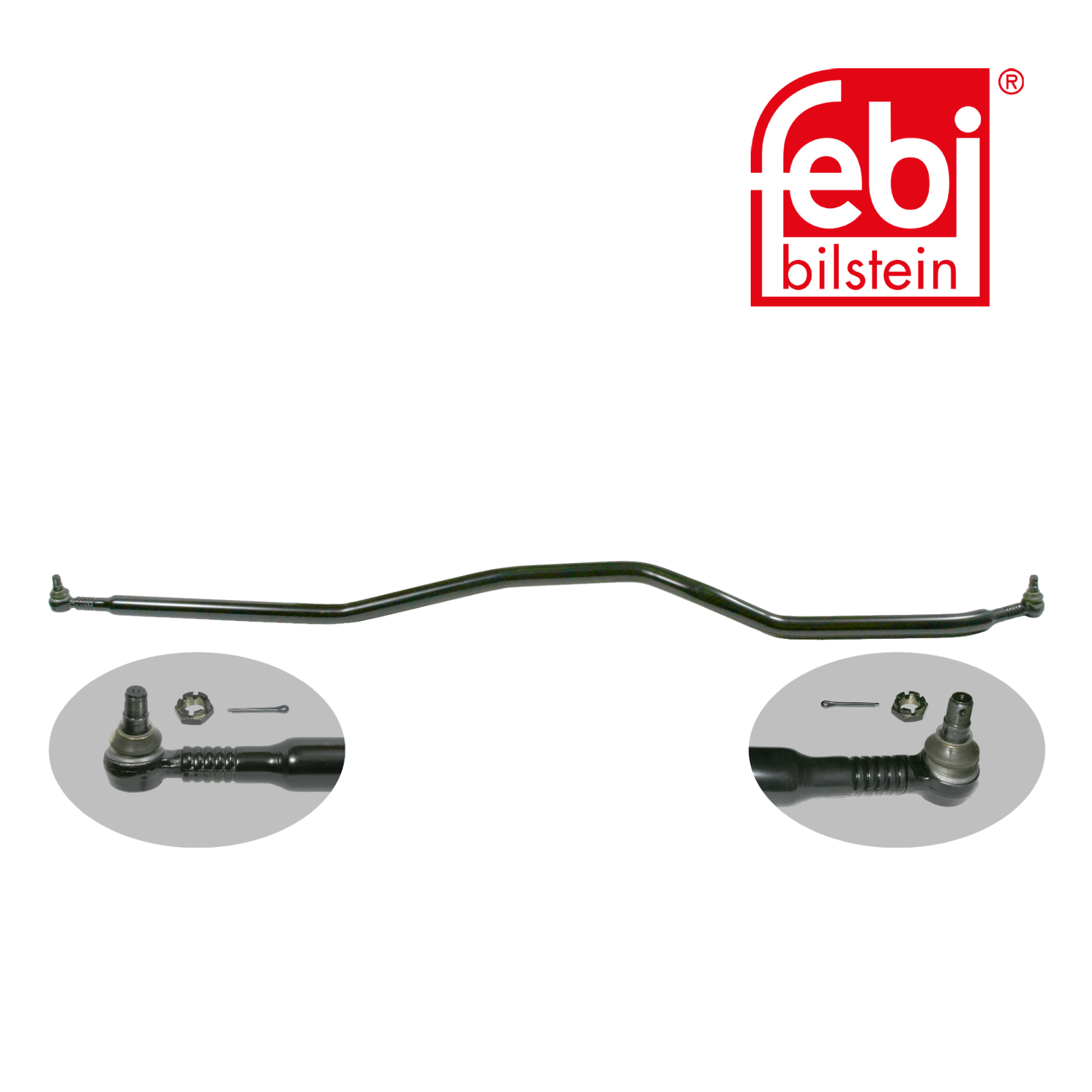Febi Centre Rod Assembly from 1st to 2nd steering idler a 21732