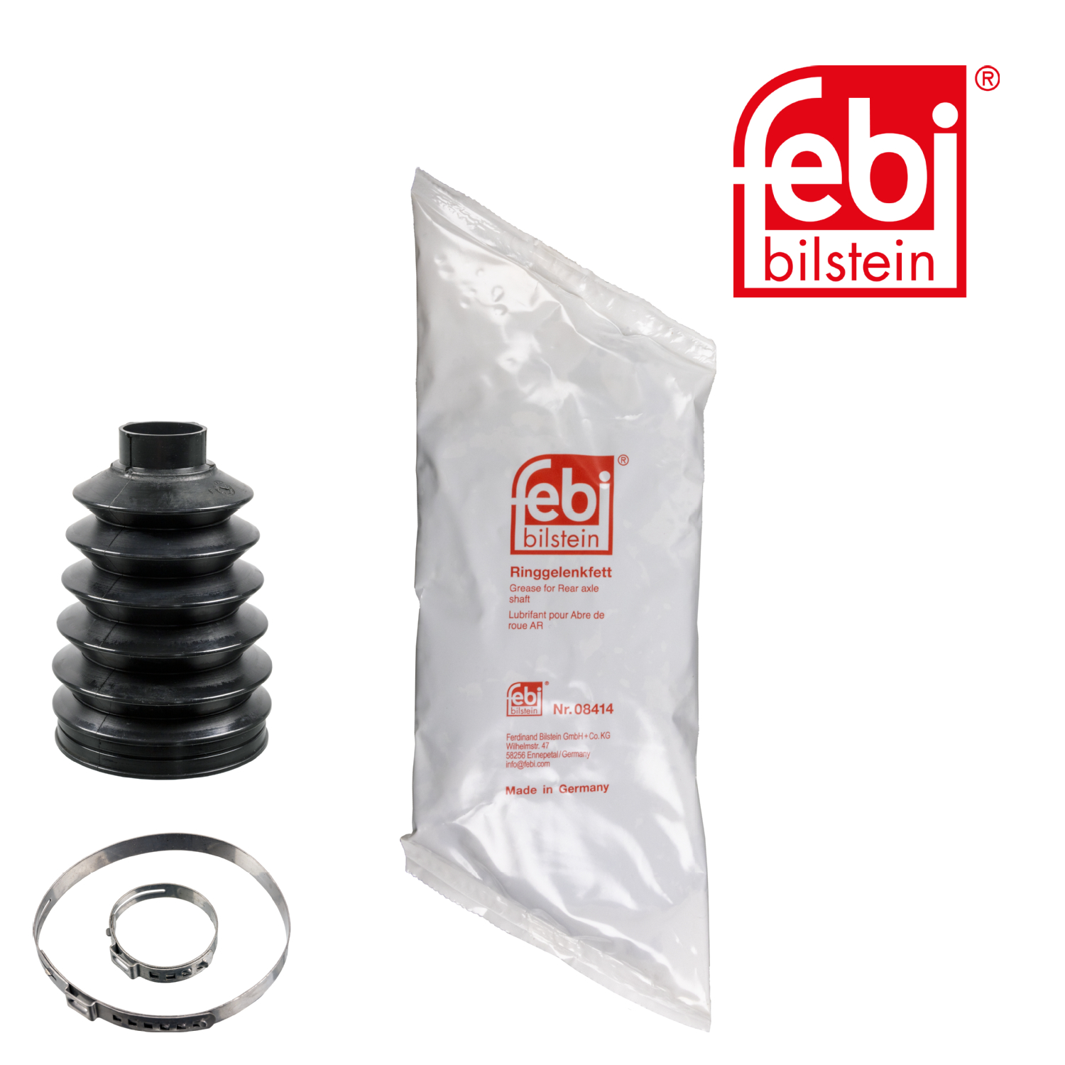 Febi Drive Shaft Bellow Kit Front Thermoplast 36511
