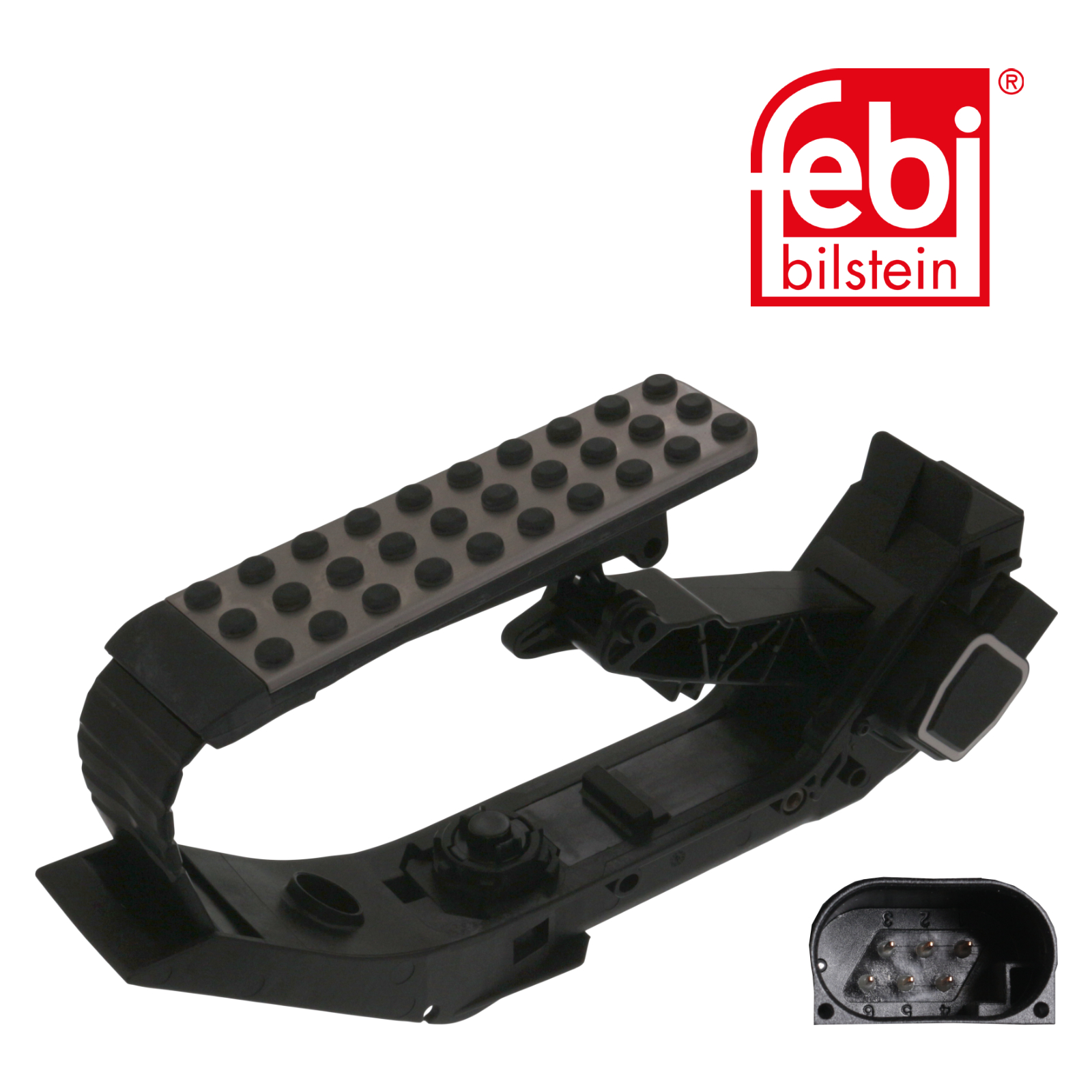 Febi Accelerator Pedal 6 Connectors 100712