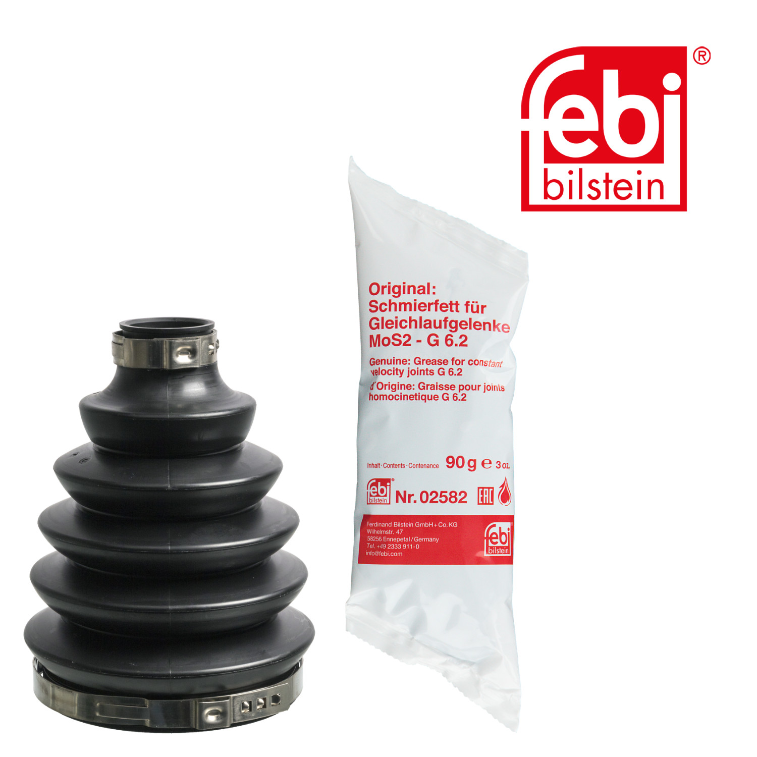 Febi Drive Shaft Bellow Kit Front Thermoplast 31488