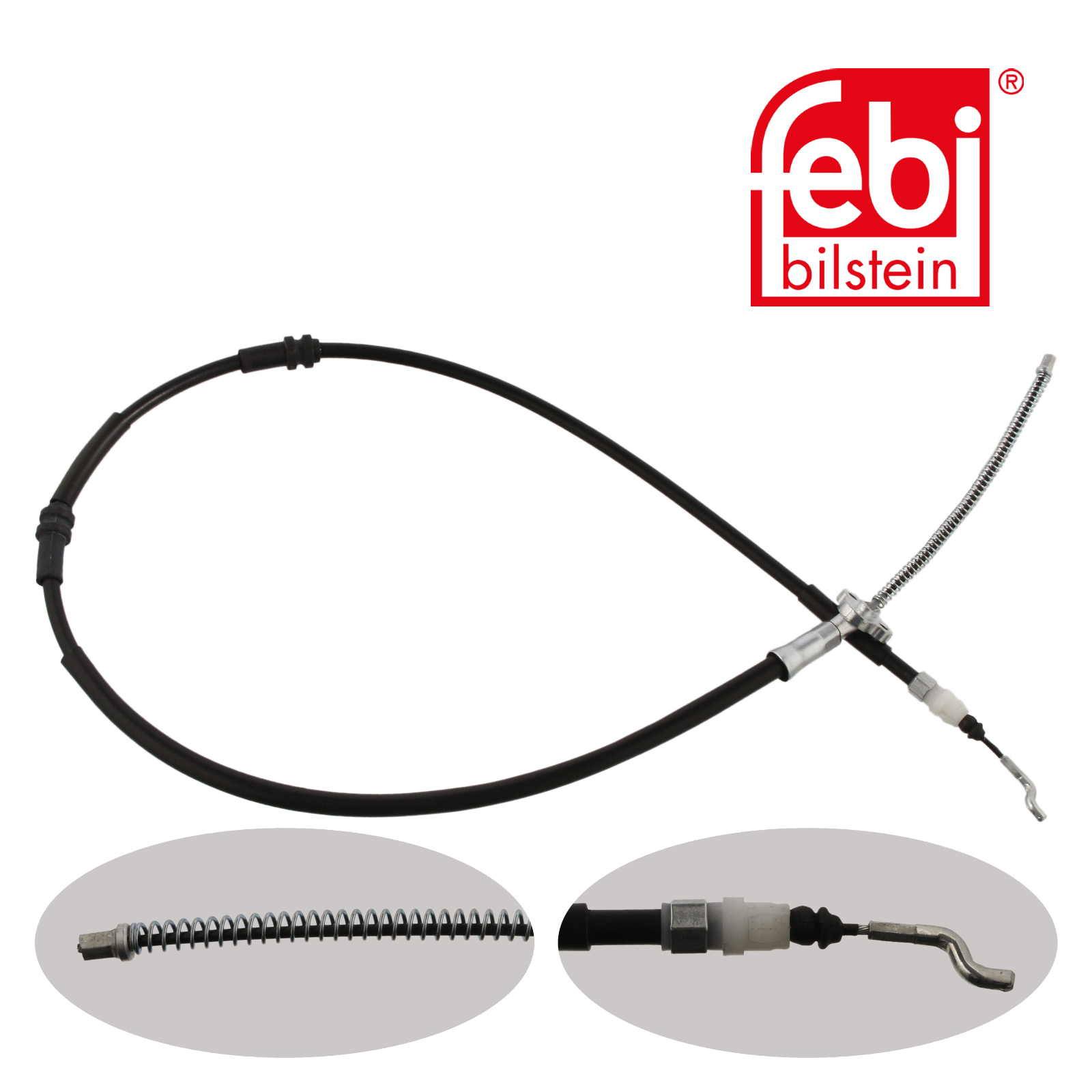 Febi Handbrake Cable Left Rear 36711