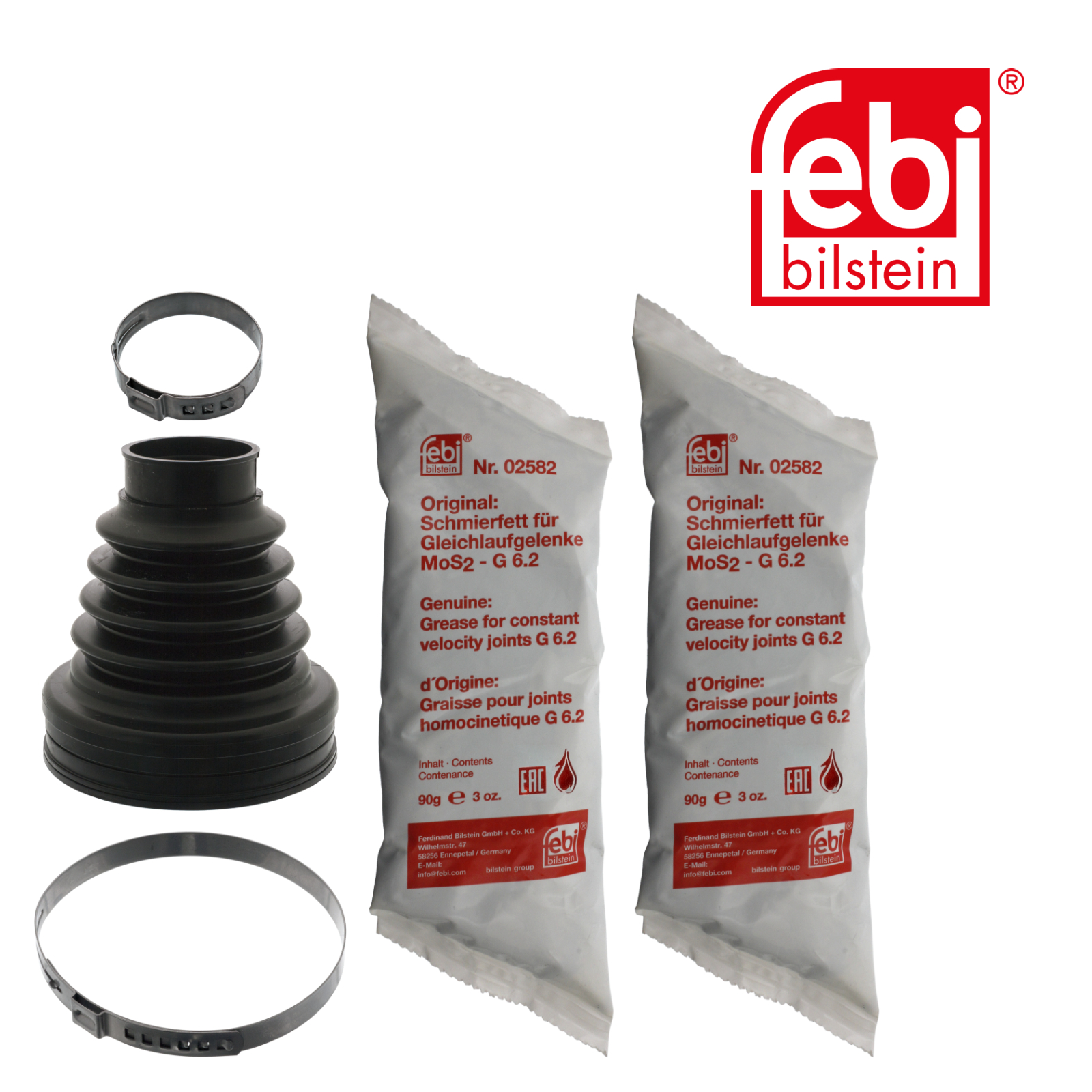 Febi Drive Shaft Bellow Kit Front Thermoplast 100347