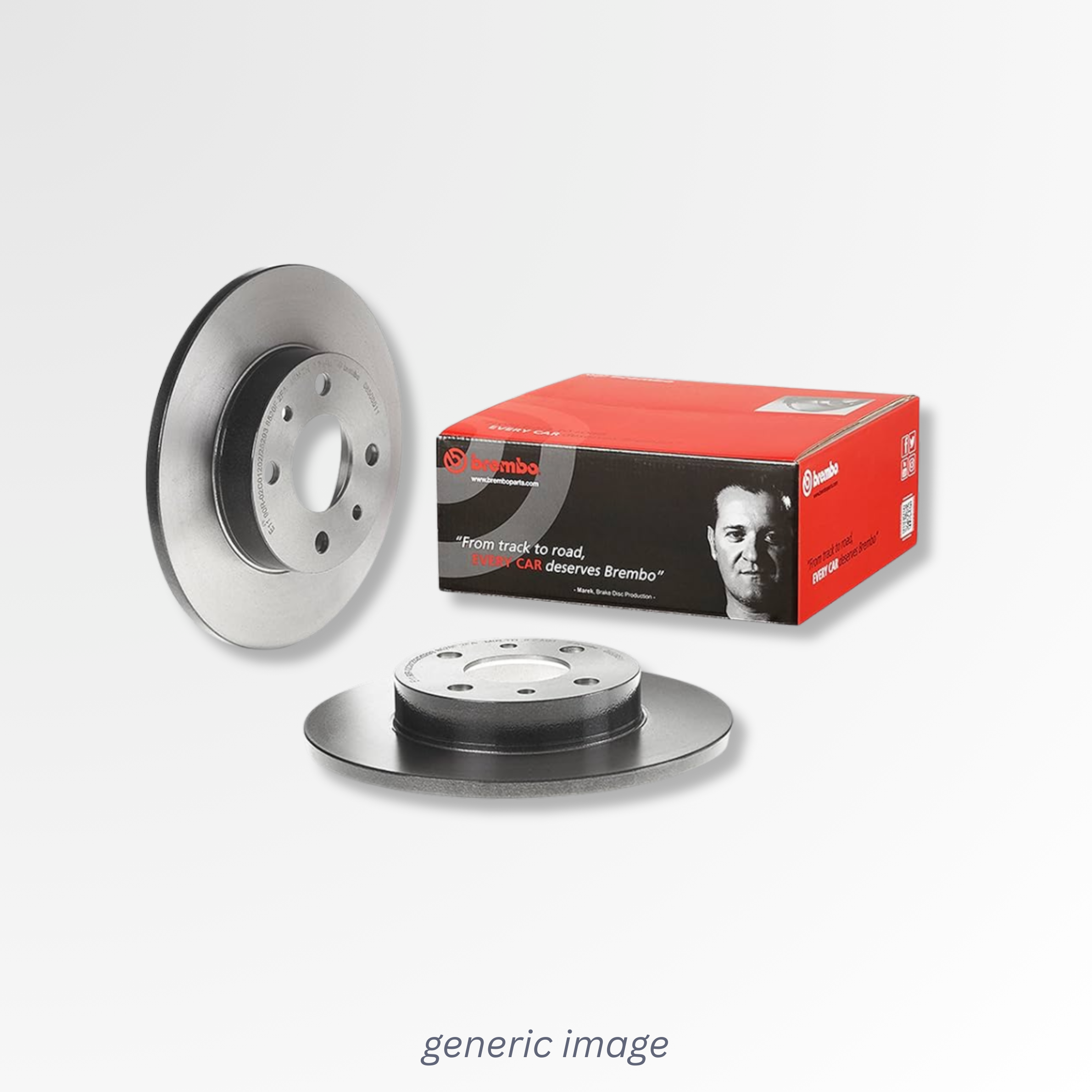 Brembo 2 x Aluminium Brake Disc Hub Brake Discs fits Mercedes-Benz Gle 2019-2023