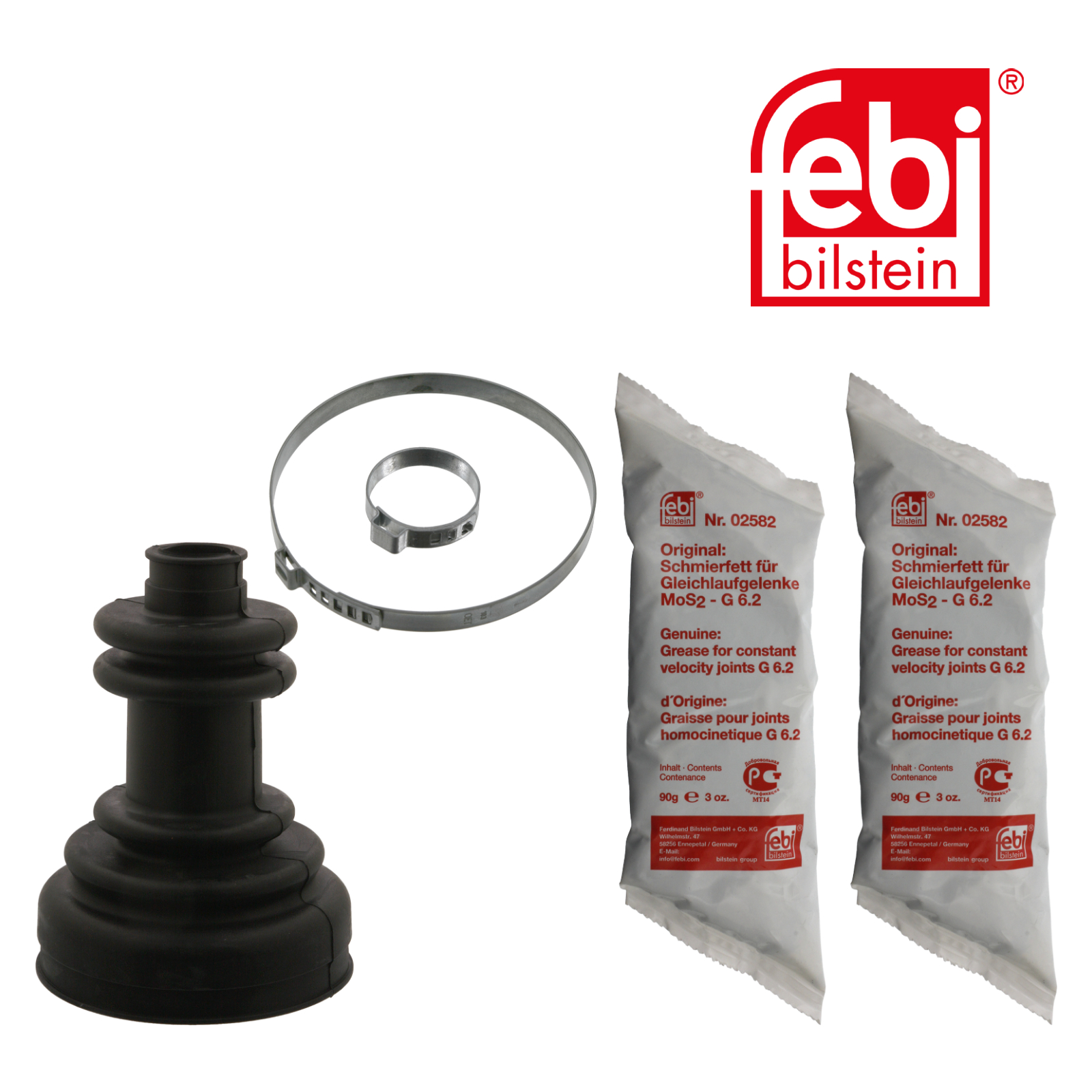 Febi Drive Shaft Bellow Kit Front Rubber 14299