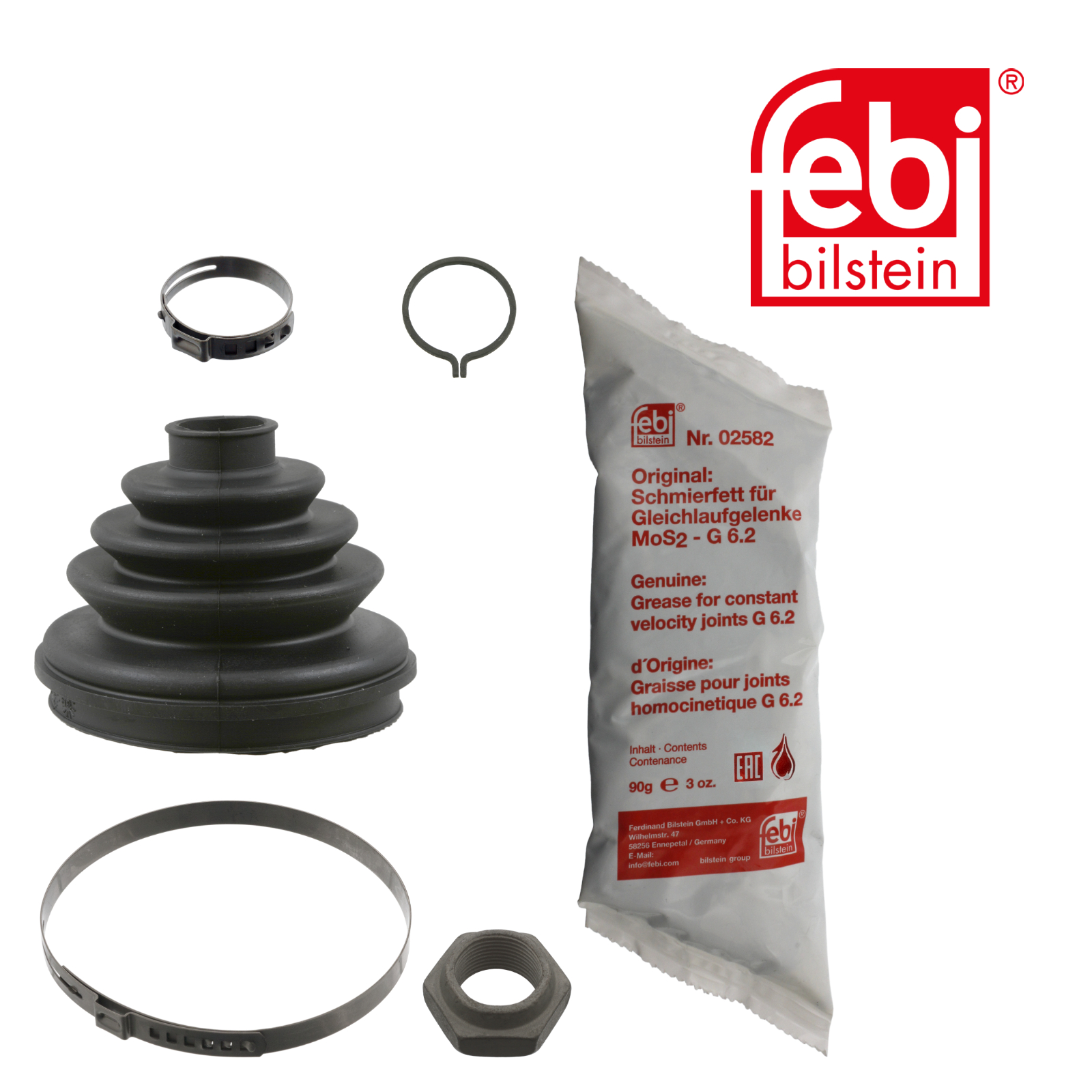 Febi Drive Shaft Bellow Kit Wheel Side Rubber 08474