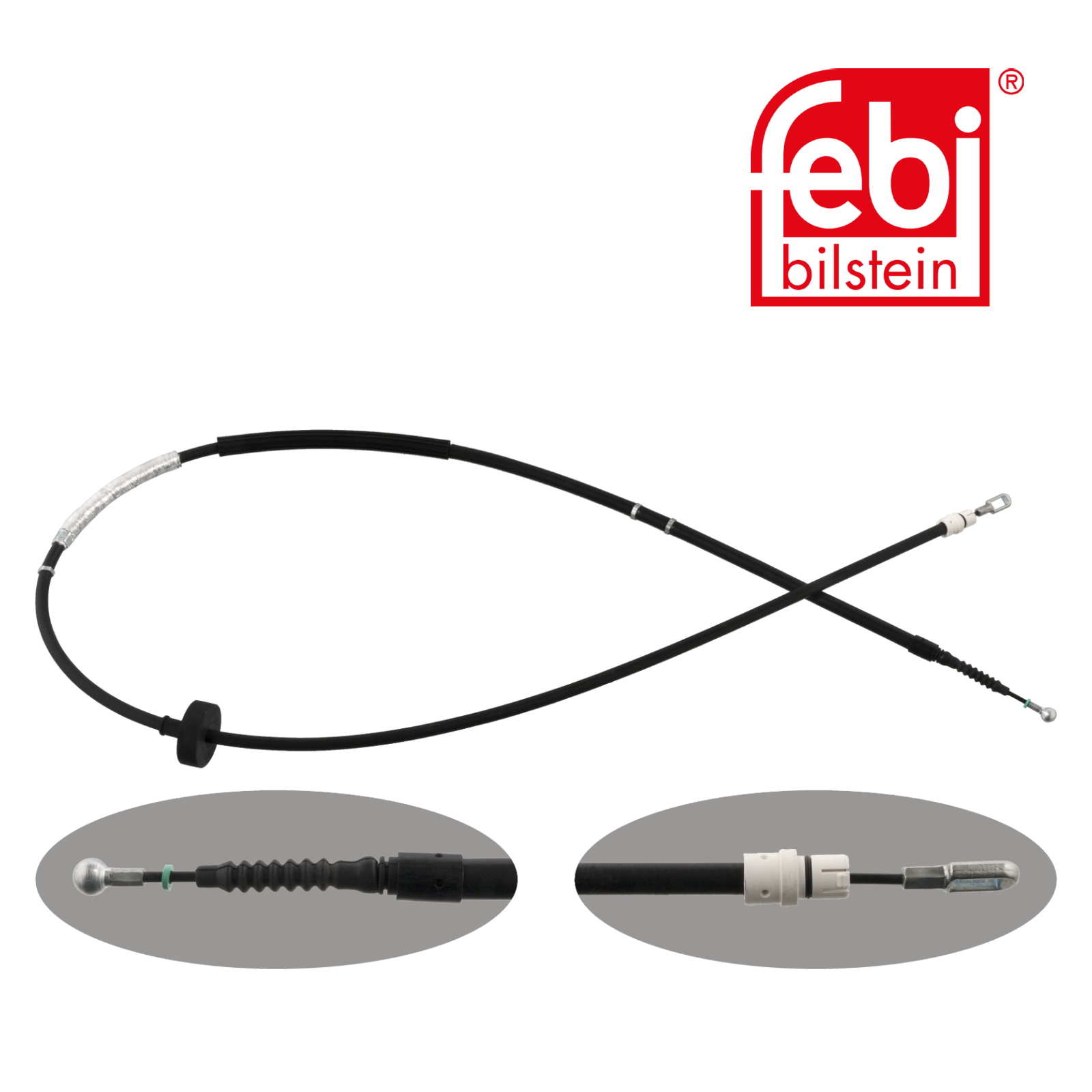 Febi Handbrake Cable Left Rear 48304