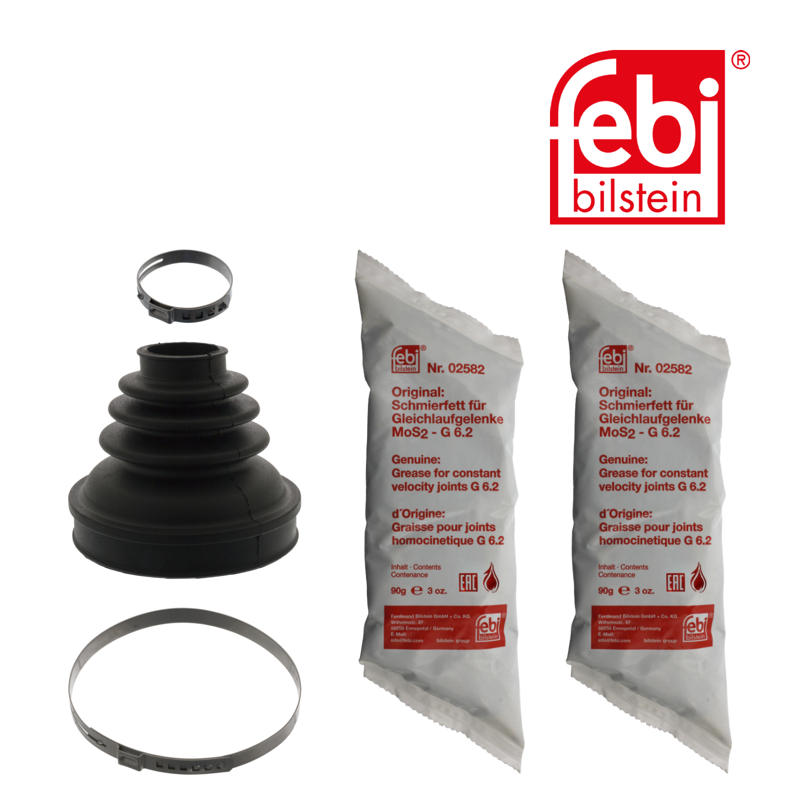 Febi Drive Shaft Bellow Kit Front Right Rubber 100209