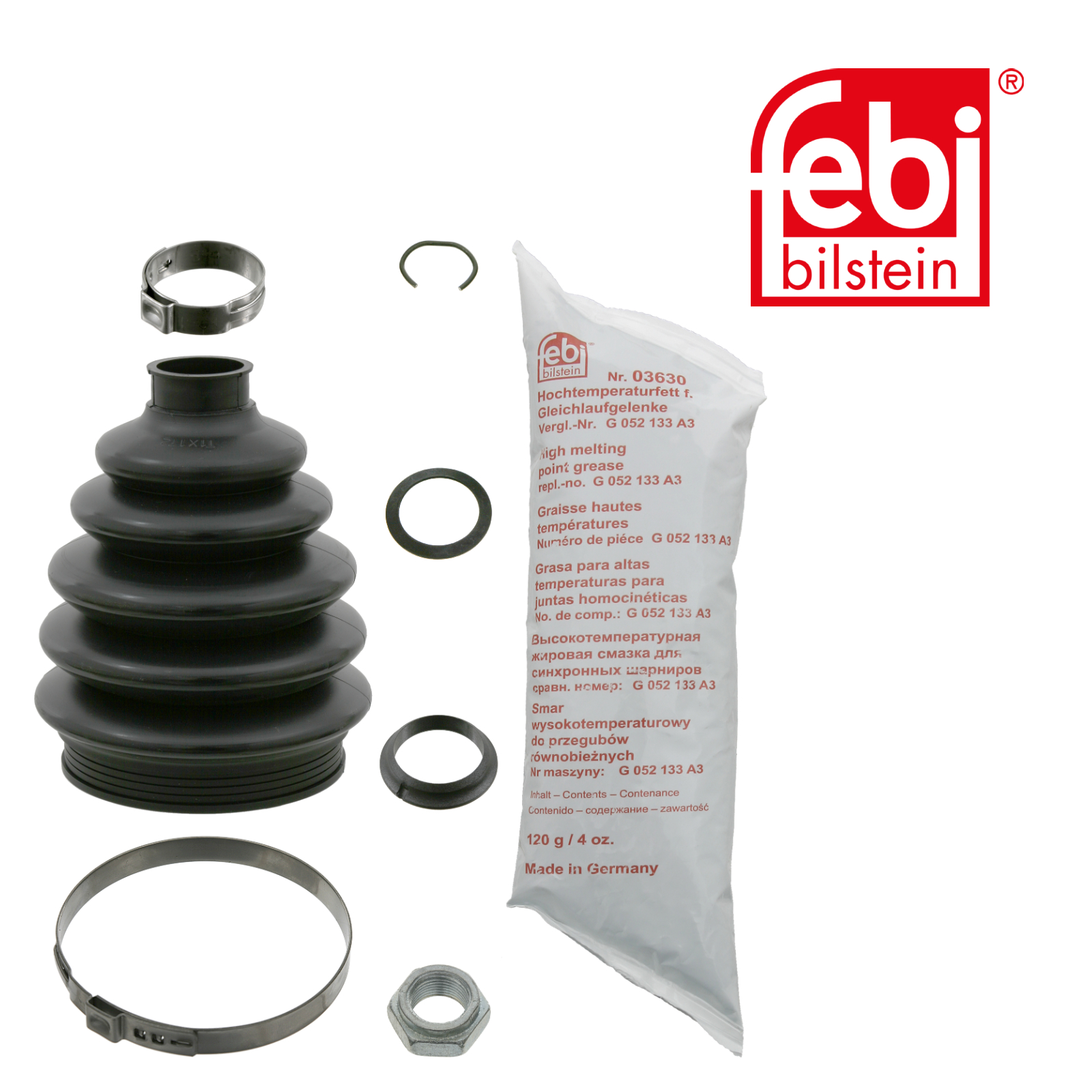 Febi Drive Shaft Bellow Kit Wheel Side Thermoplast 08022