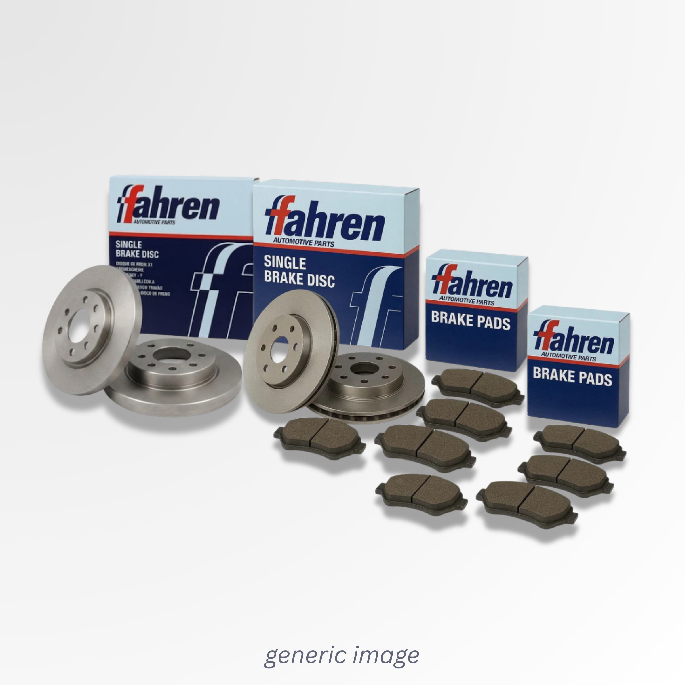 Fahren Front & Rear Brake Discs & Pads fits Land Rover Range Rover Evoque