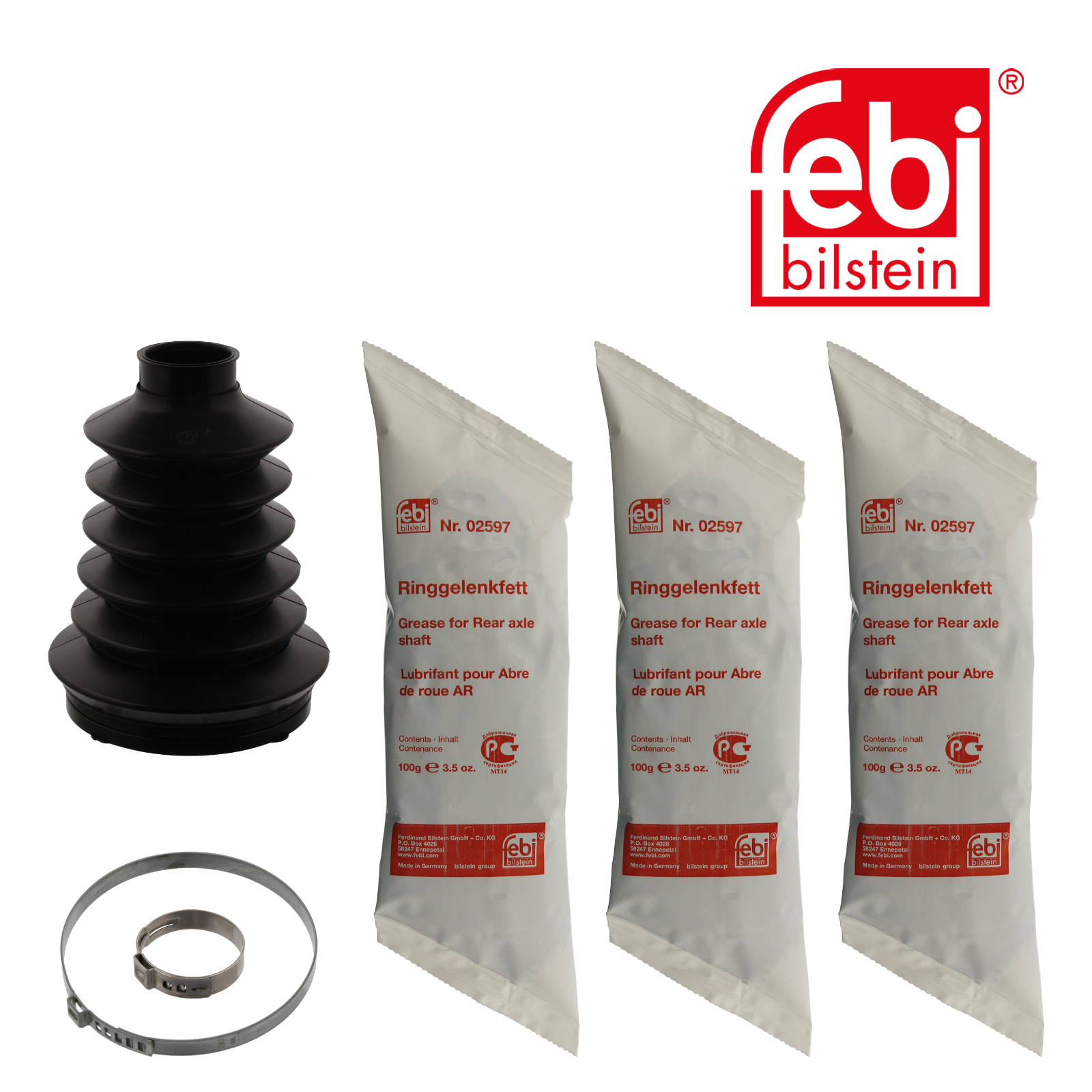 Febi Drive Shaft Bellow Kit transmission sided Thermo 36764