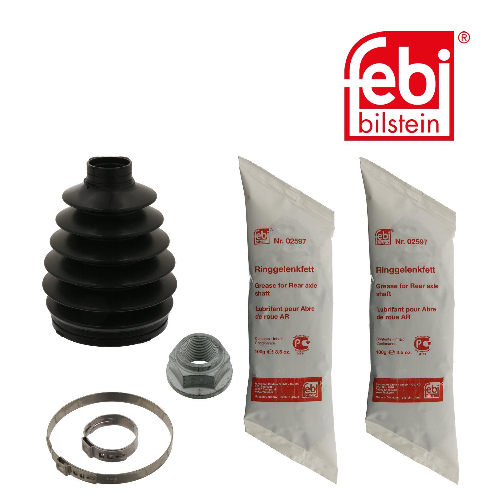 Febi Drive Shaft Bellow Kit transmission sided Thermo 37352