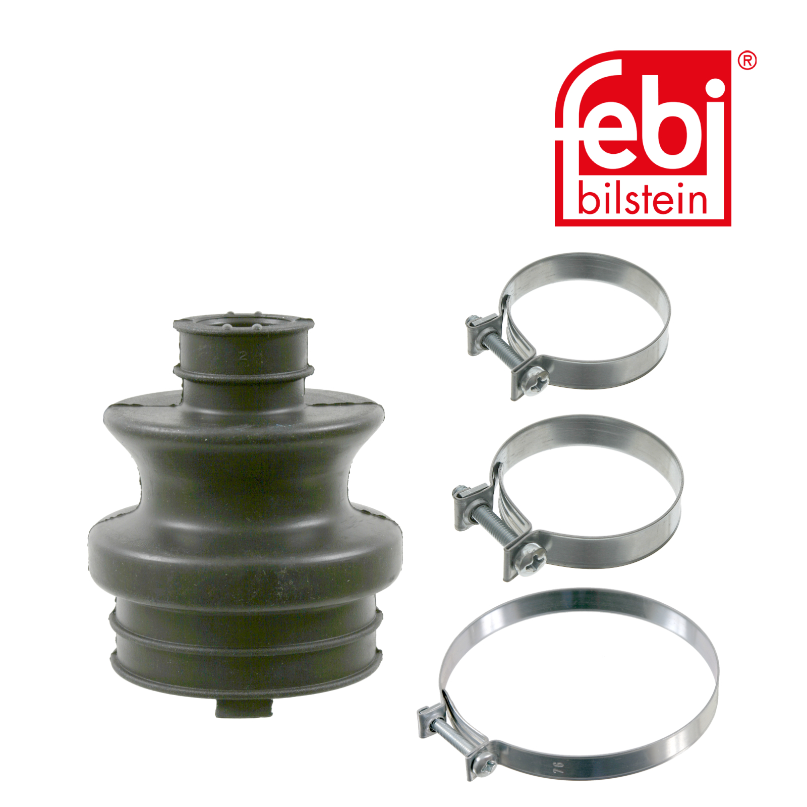 Febi Drive Shaft Bellow Kit transmission sided Rubber 08404