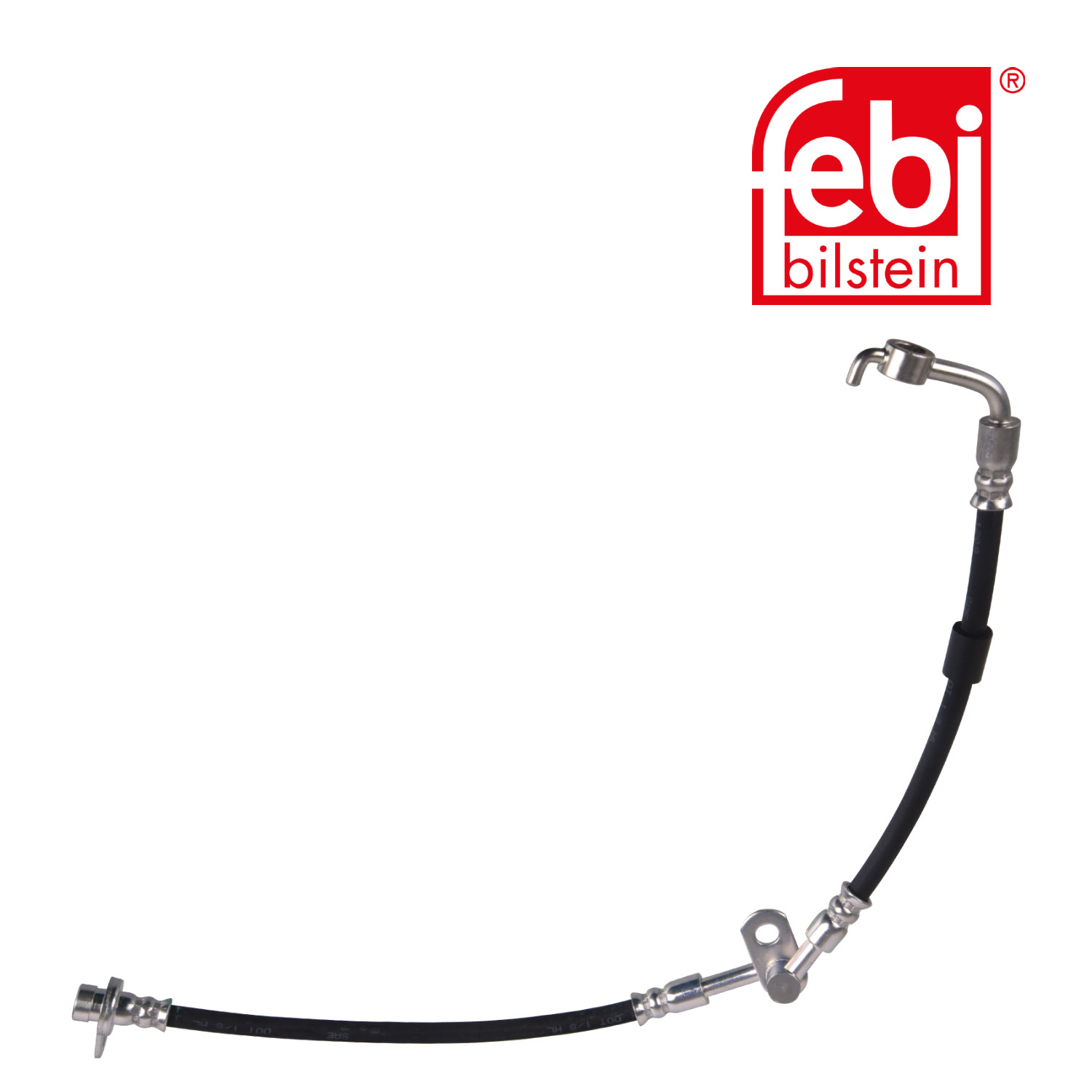 Febi Brake Hydraulic Hose Line Front Right 180036
