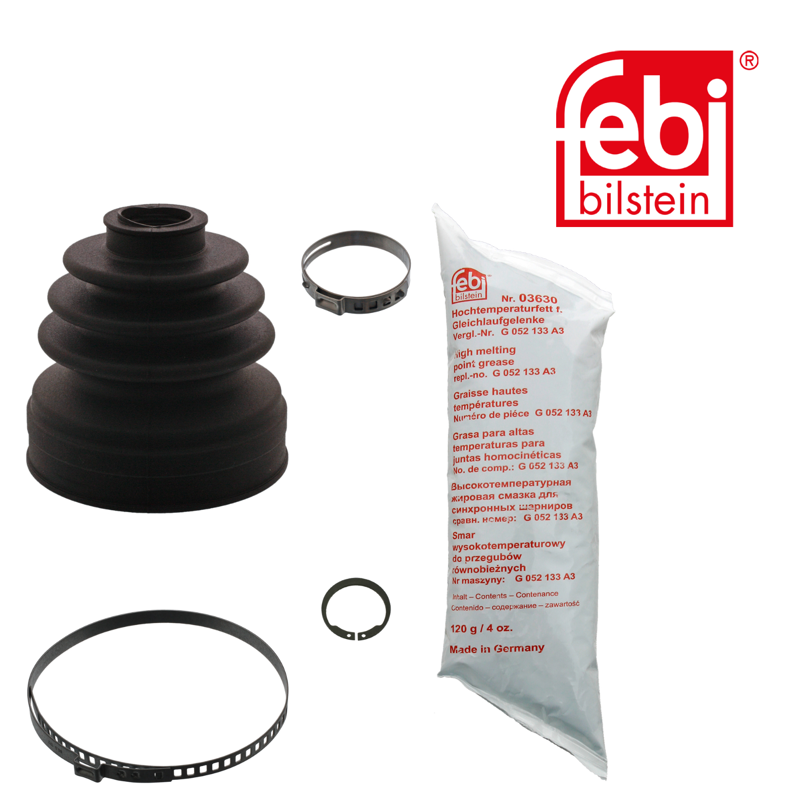 Febi Drive Shaft Bellow Kit Front Rubber 39239