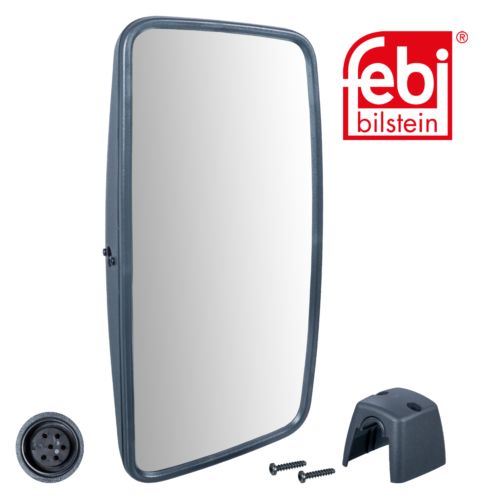Febi Driver Cab Exterior Mirror Wide 135mm Thick 107944