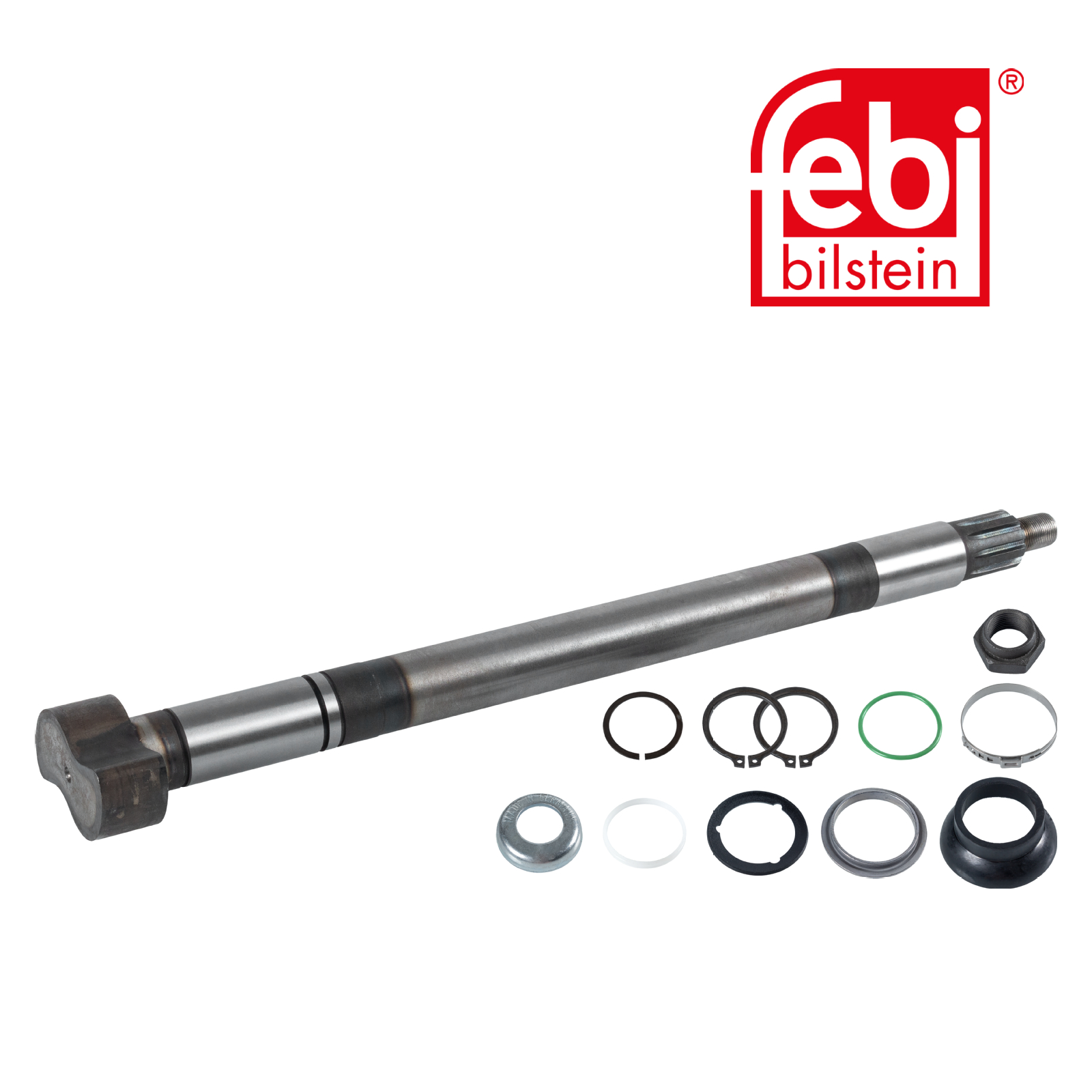 Febi Drum Brake Brake Shaft 108mm OD Right 04662