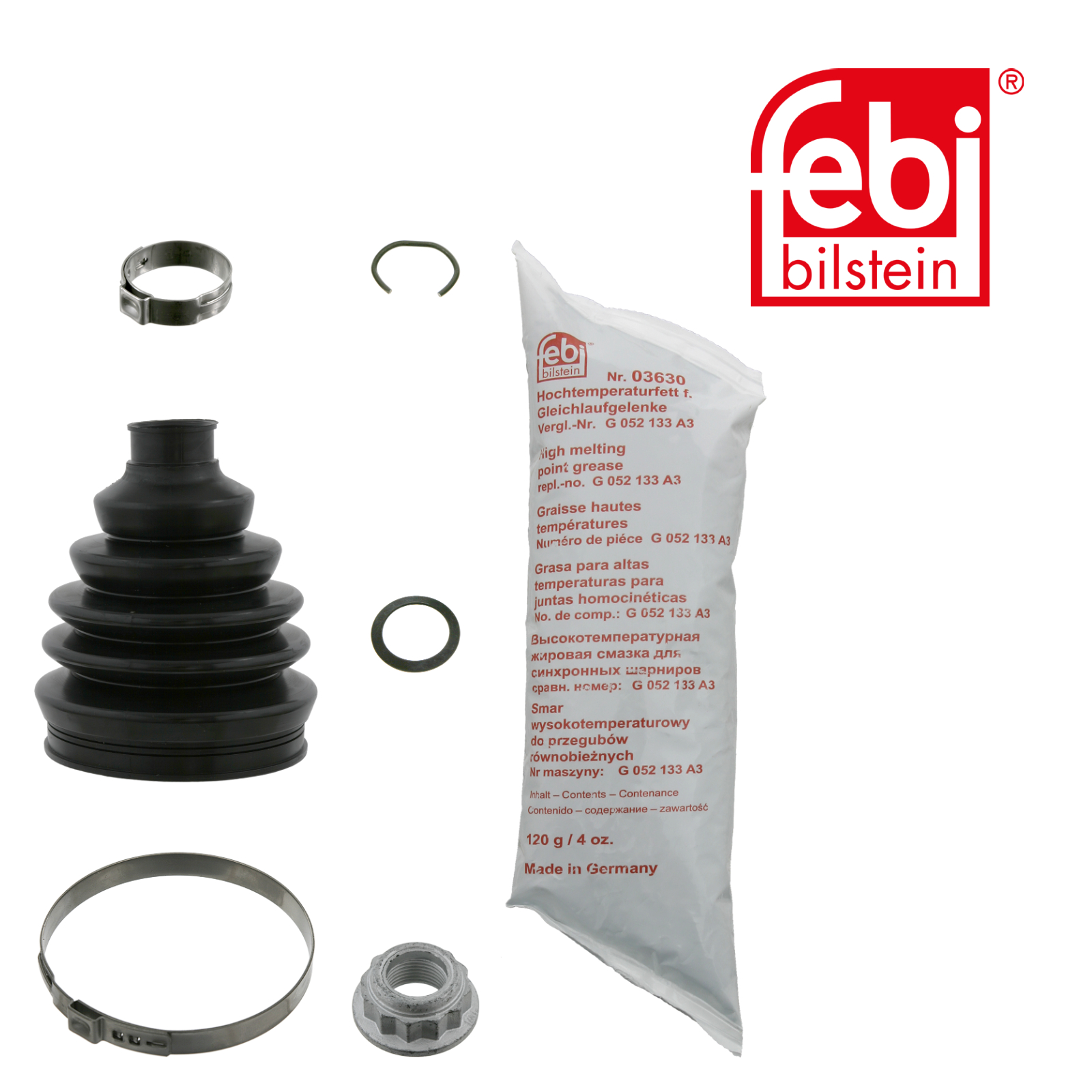 Febi Drive Shaft Bellow Kit Wheel Side Thermoplast 15848