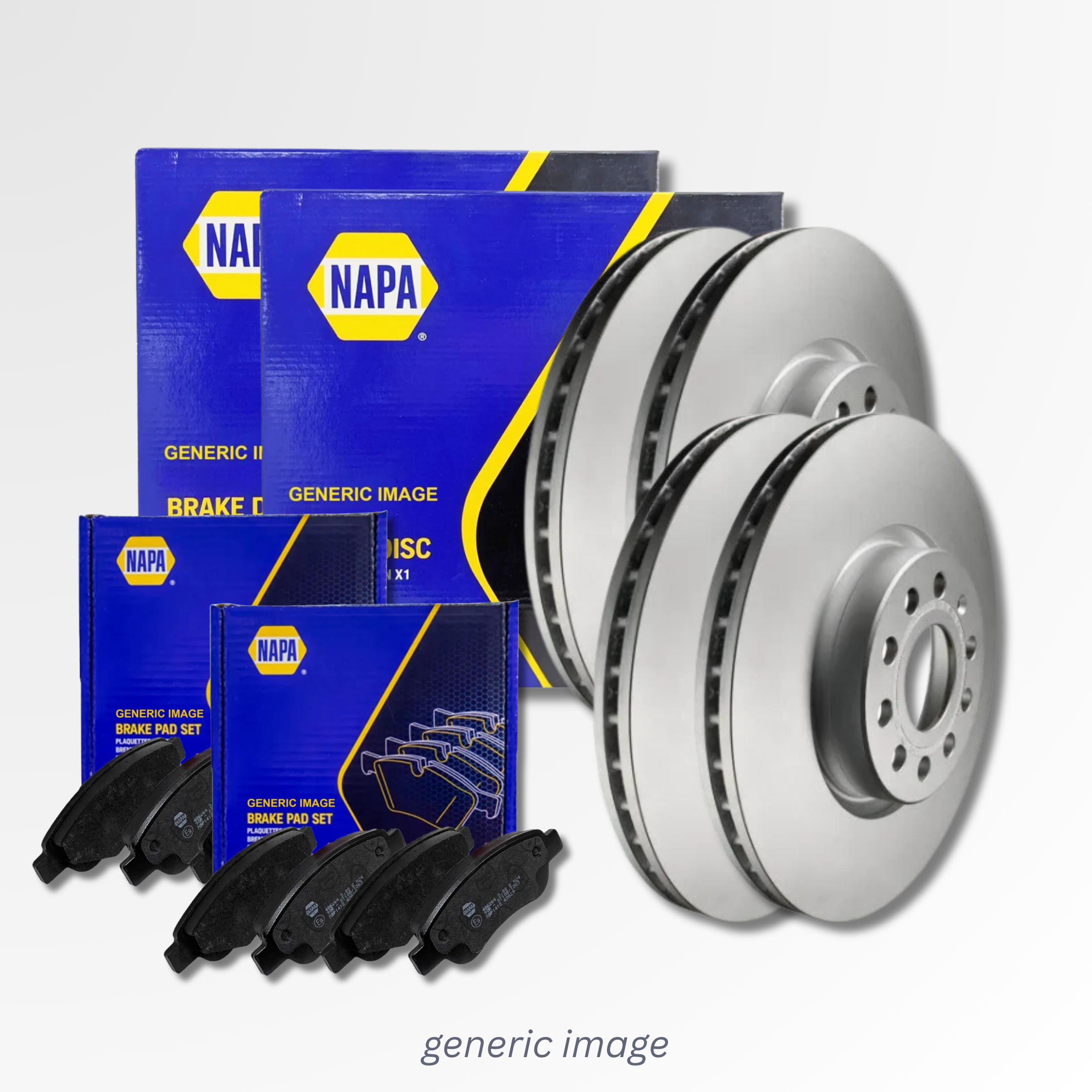 NAPA Front & Rear Brake Discs & Pads fits Land Rover Discovery Sport 2017 on 2.0