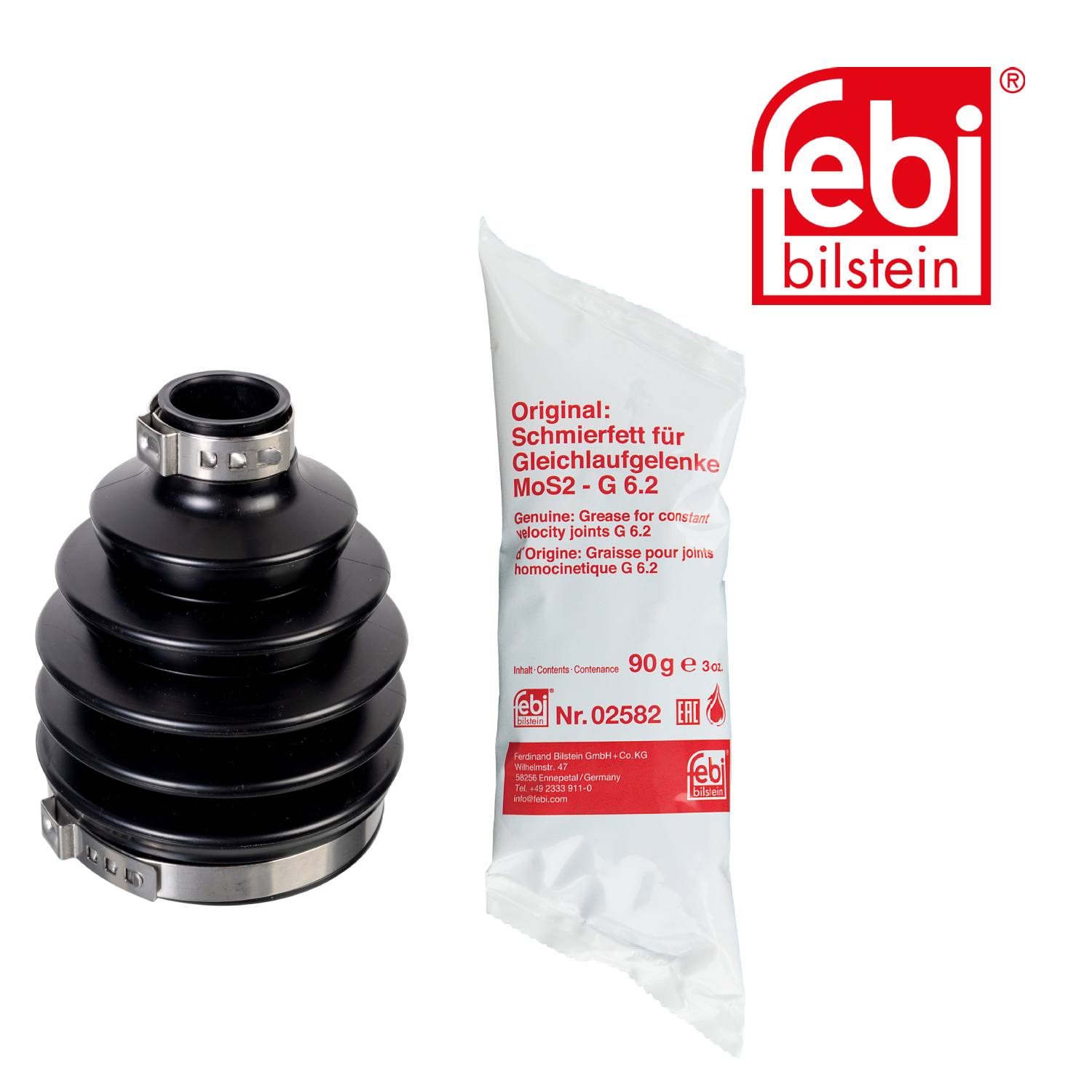 Febi Drive Shaft Bellow Kit Front Thermoplast 176485