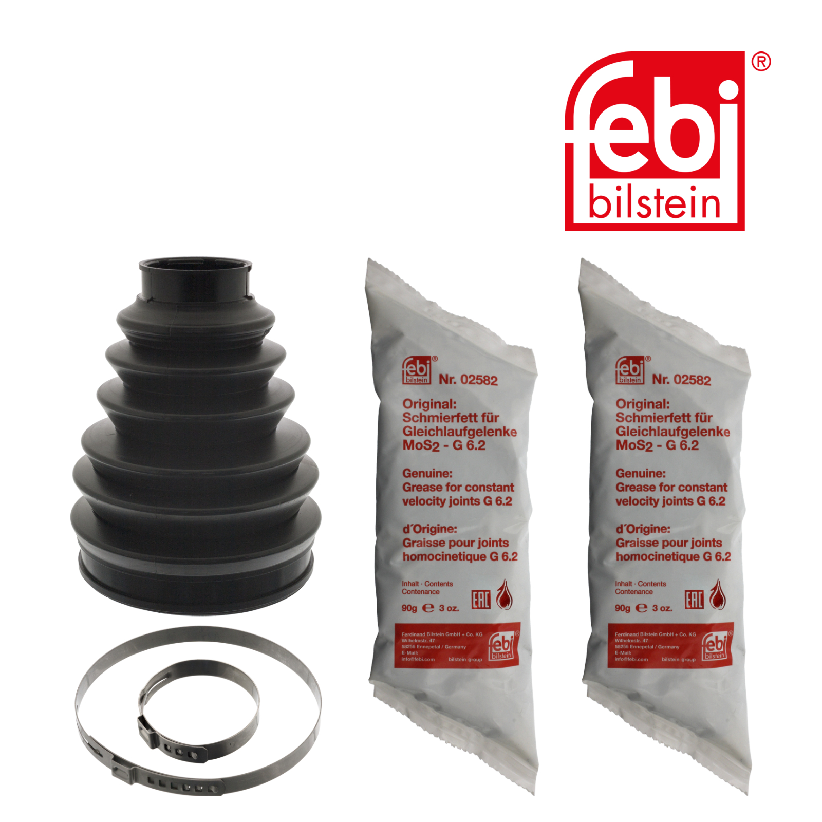 Febi Drive Shaft Bellow Kit Front Thermoplast 100002