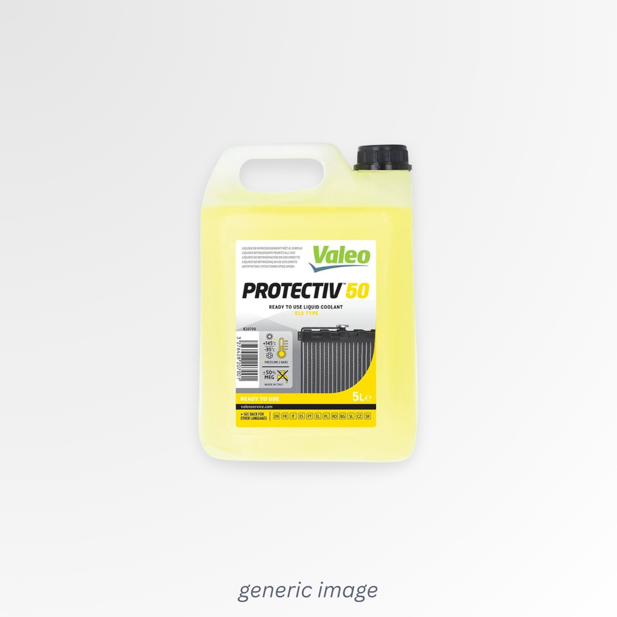Valeo Antifreeze 4 Litres Contains silicate 820727