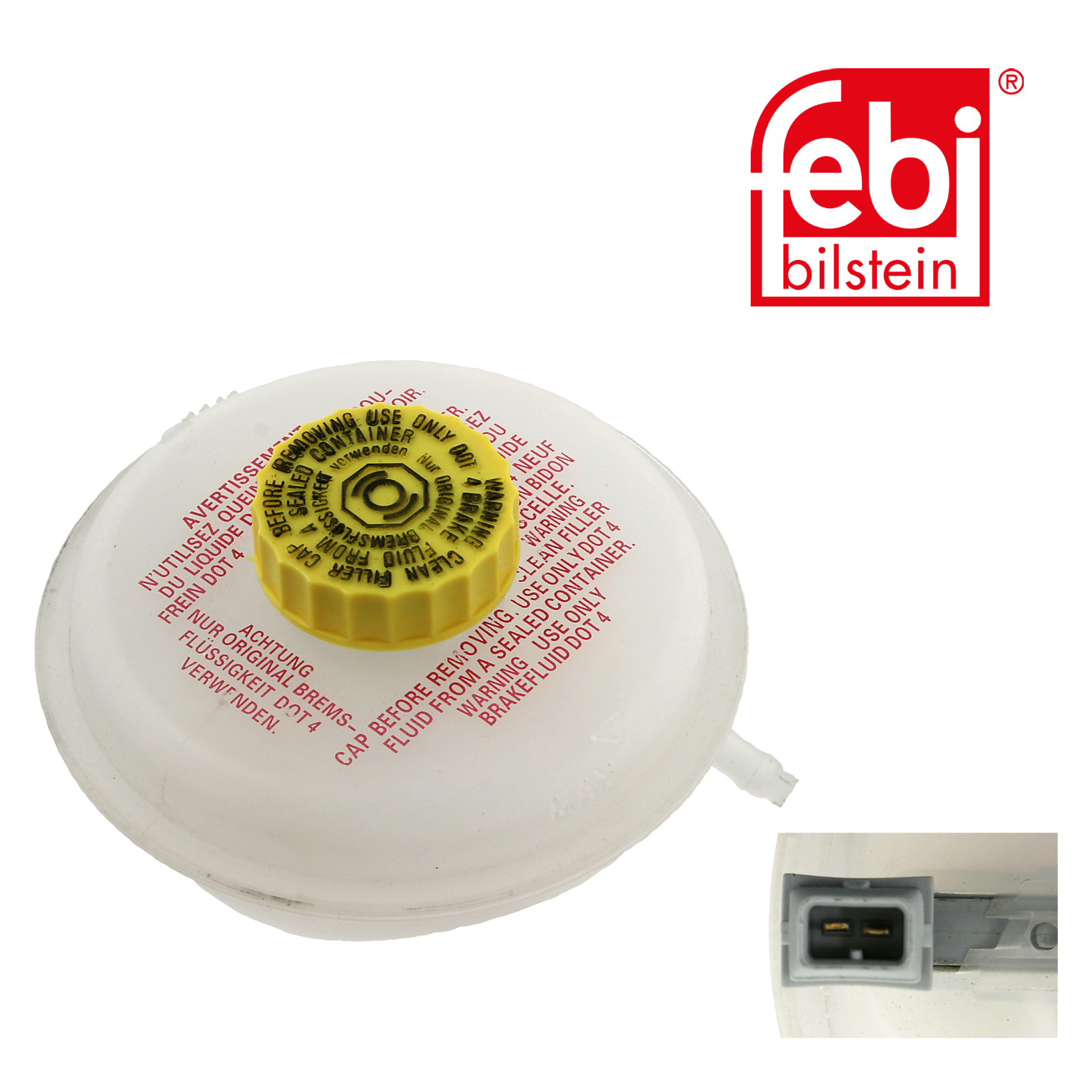 Febi Brake Fluid Fluid Reservoir 2 Connectors L 26658