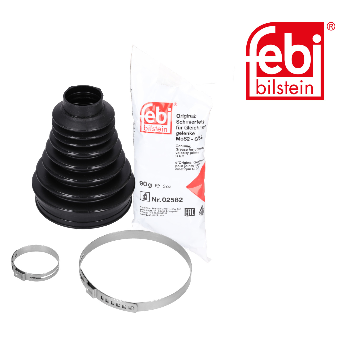 Febi Drive Shaft Bellow Kit transmission sided Thermo 29973