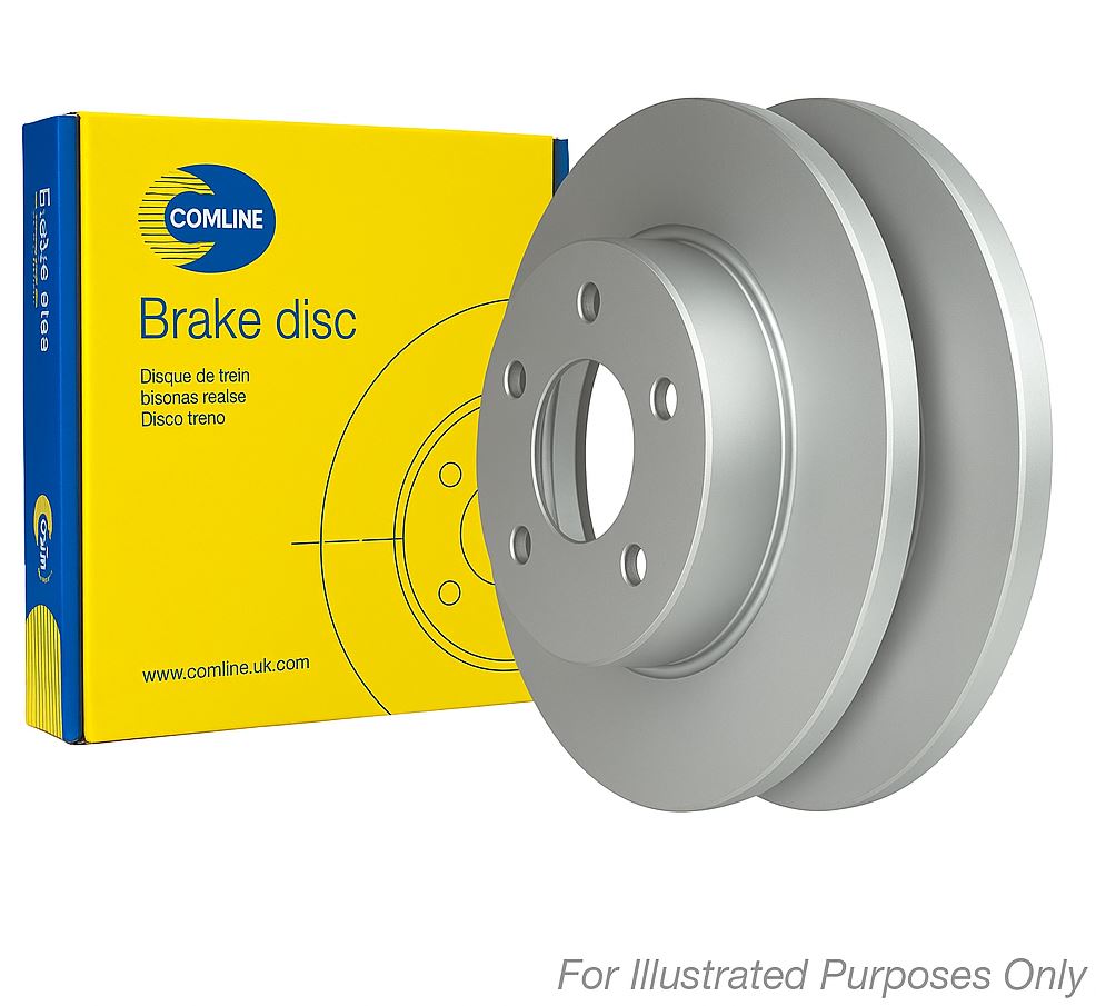 Comline 2 x Solid Rear Brake Discs ADC5111V